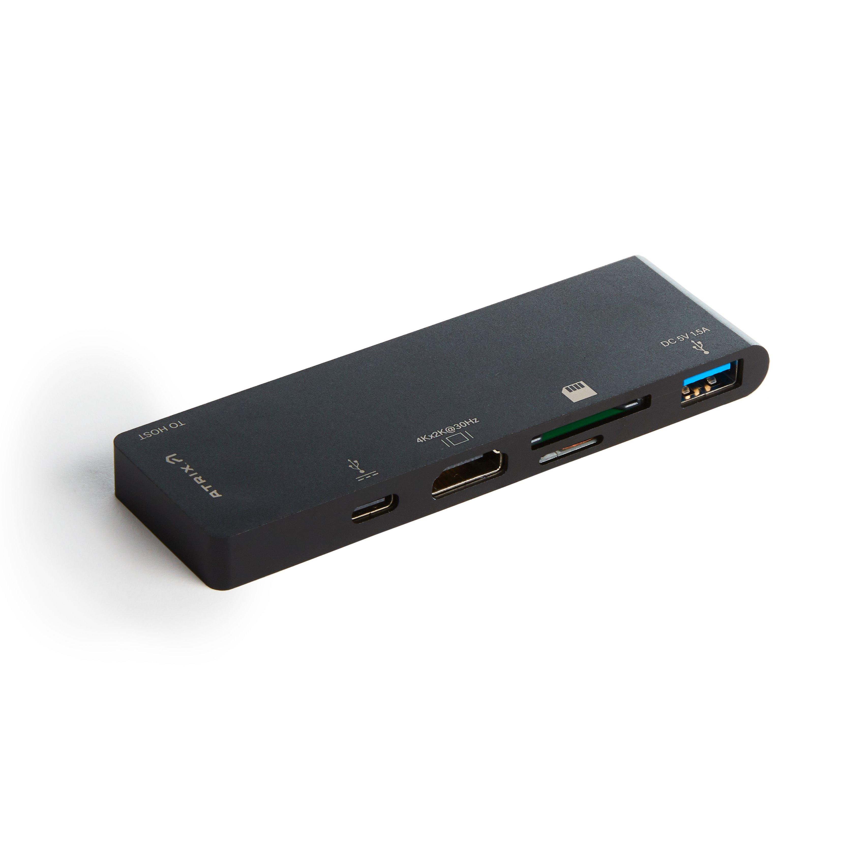 Zell 5-Port Usb 3.0 Hub, Ultra-Slim Usb Hub With Usb-C Powered