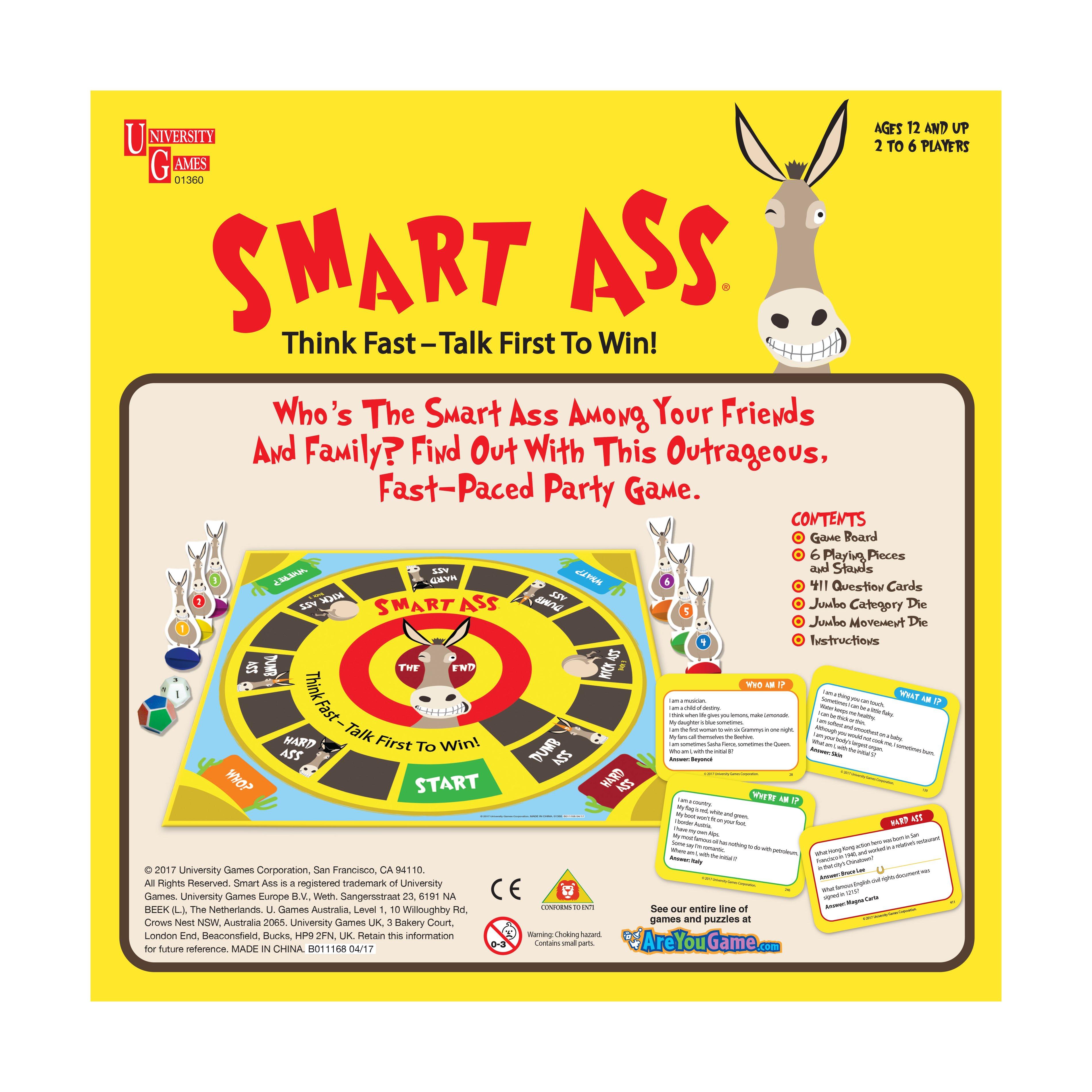 Smart Ass Uncensored Board Game