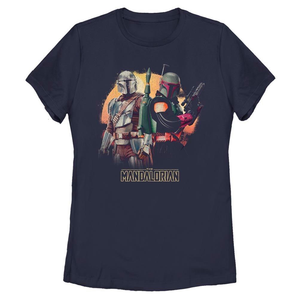 Star Wars The Mandalorian Boba Fett and Mando Womens T-Shirt
