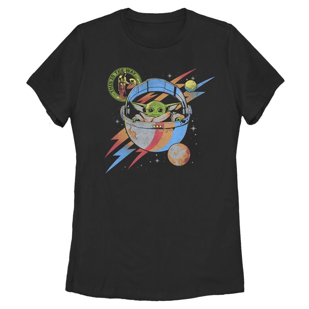 Star Wars The Mandalorian Grogu Lightning Bolt Womens T-Shirt