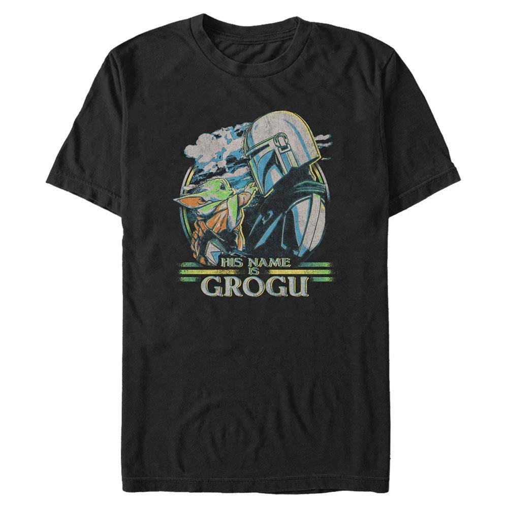 Star Wars The Mandalorian His Name Is Grogu Vintage Mens T-Shirt