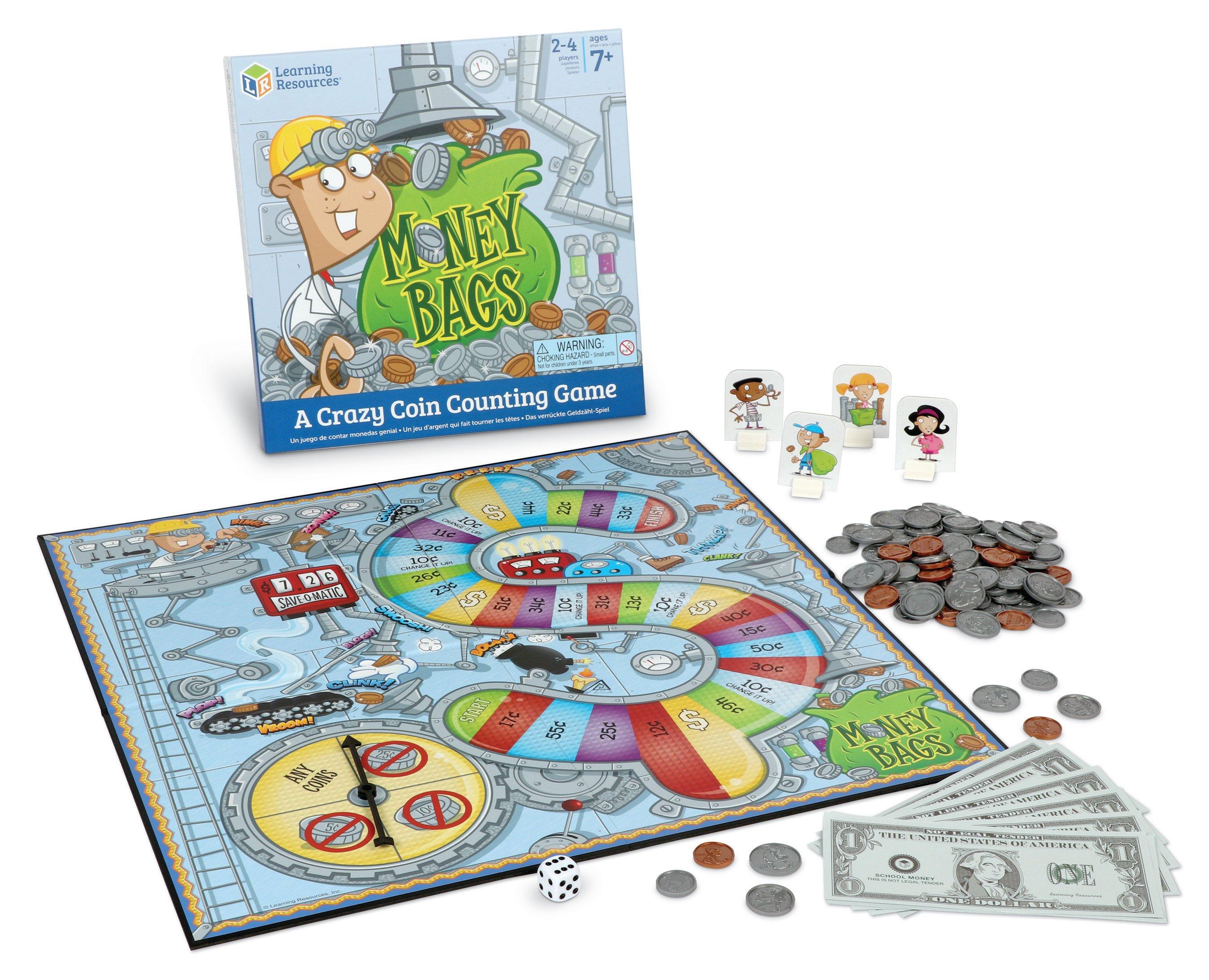 Money Bags Crazy Coin Counting Game Board Game