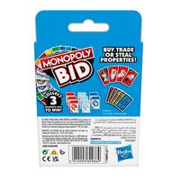 list item 3 of 3 Monopoly Bid Card Game