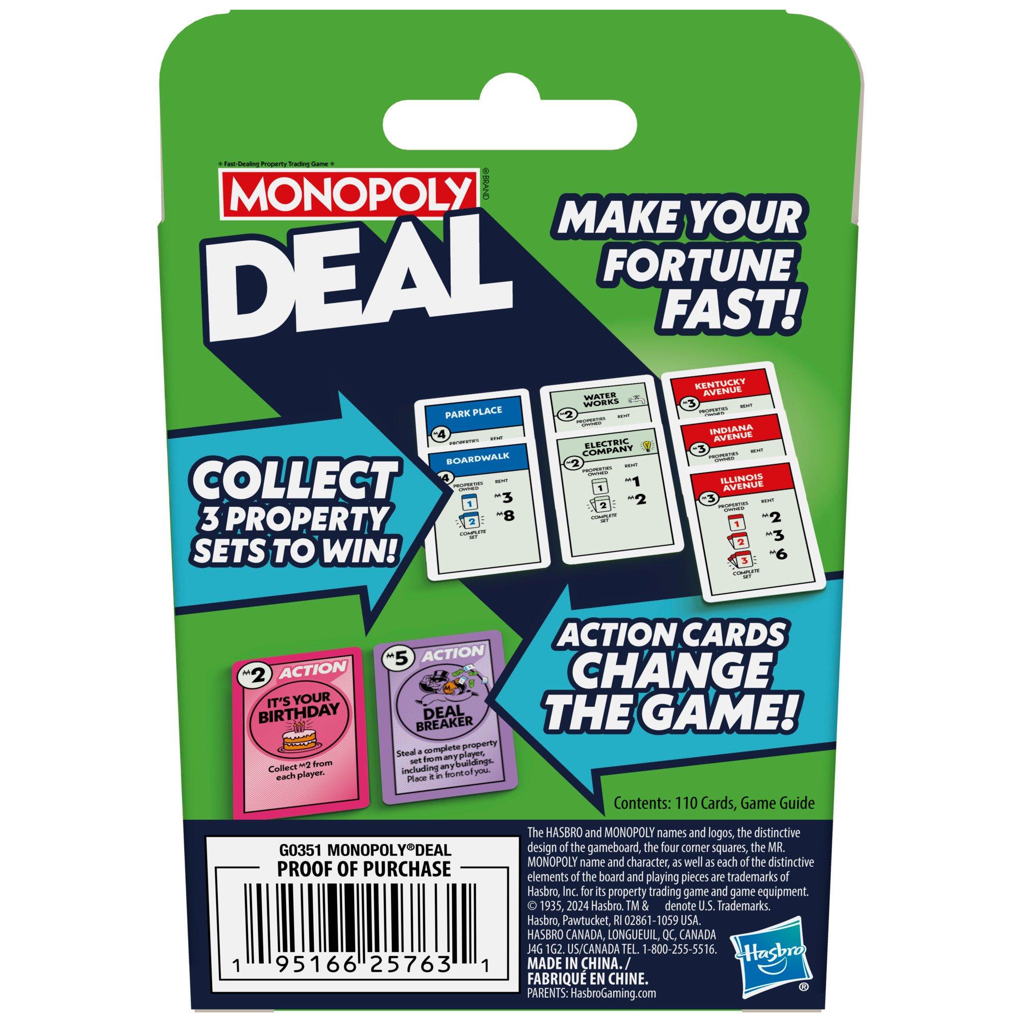 Monopoly Deal Card Game #215D – Davis Distributors Inc