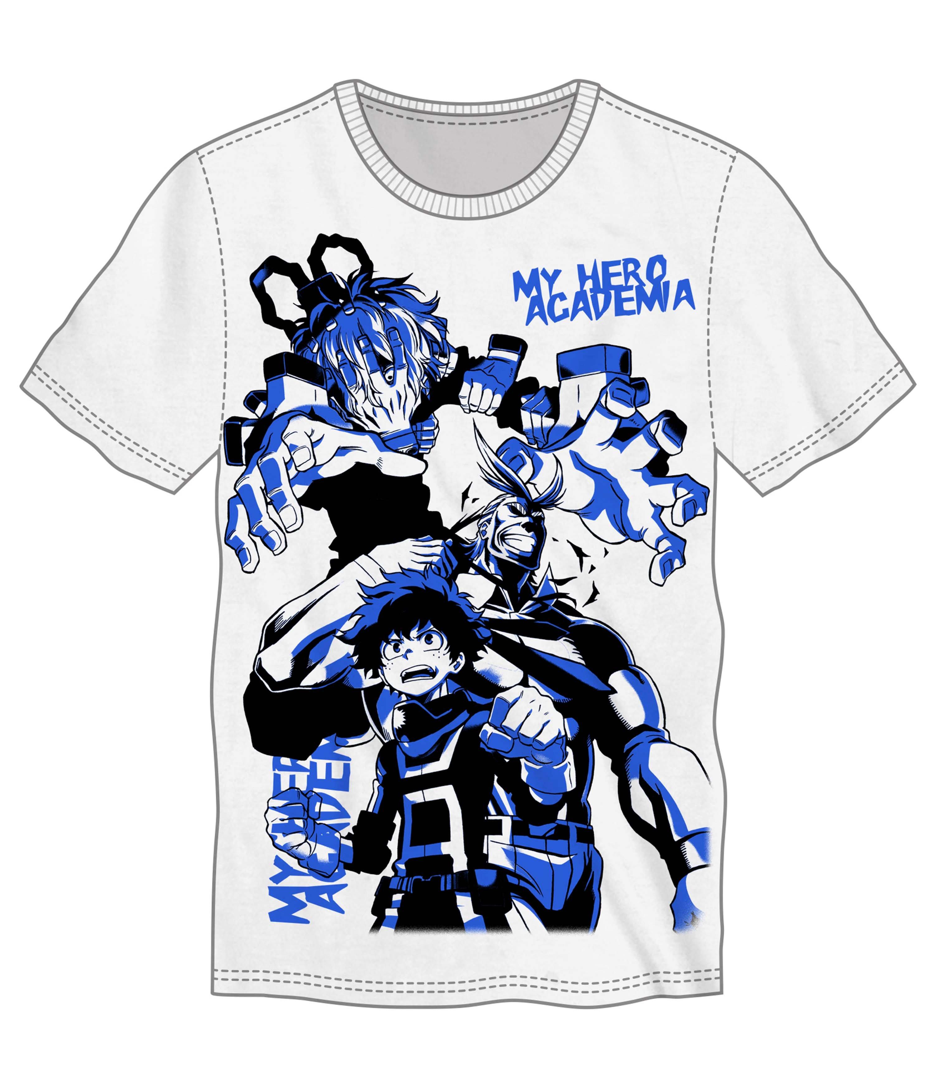 My Hero Academia Hero and Villain Print Mens T-Shirt