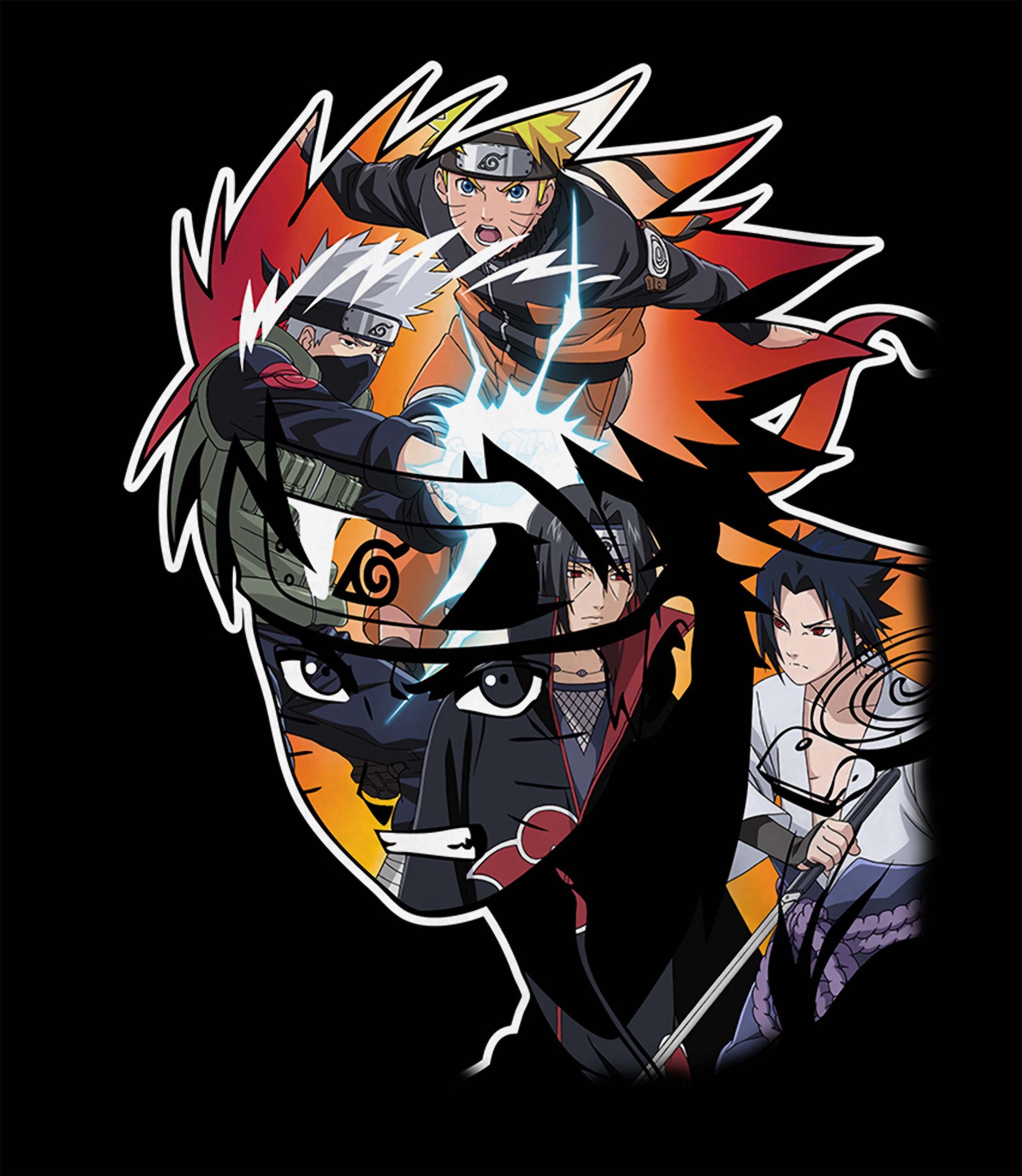 Naruto Shippuden Characters Collage Mens T Shirt Gamestop