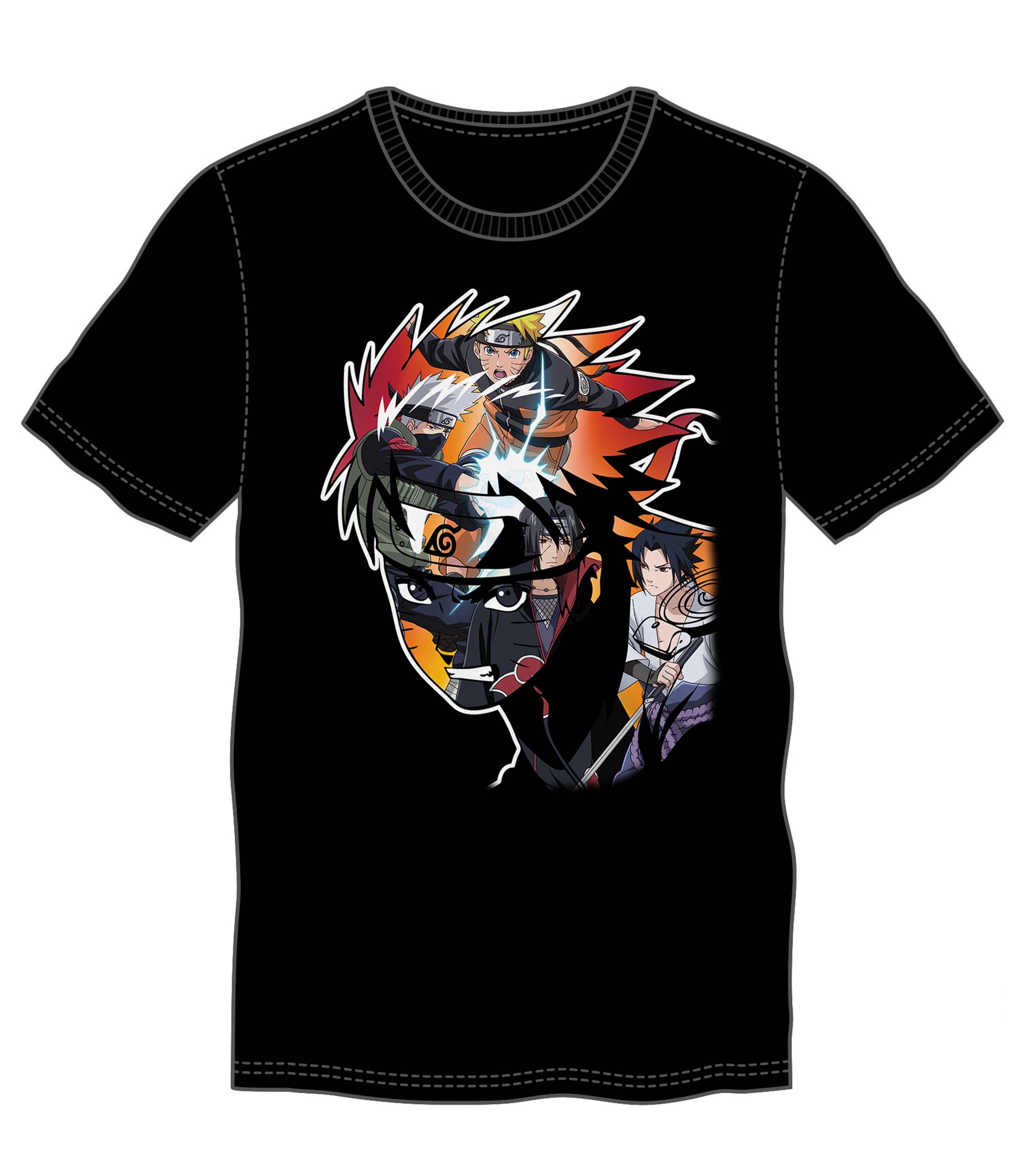 Naruto Shippuden Characters Collage Mens T-Shirt