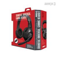 list item 4 of 4 SoundTac Armor3 Red Gaming Headset