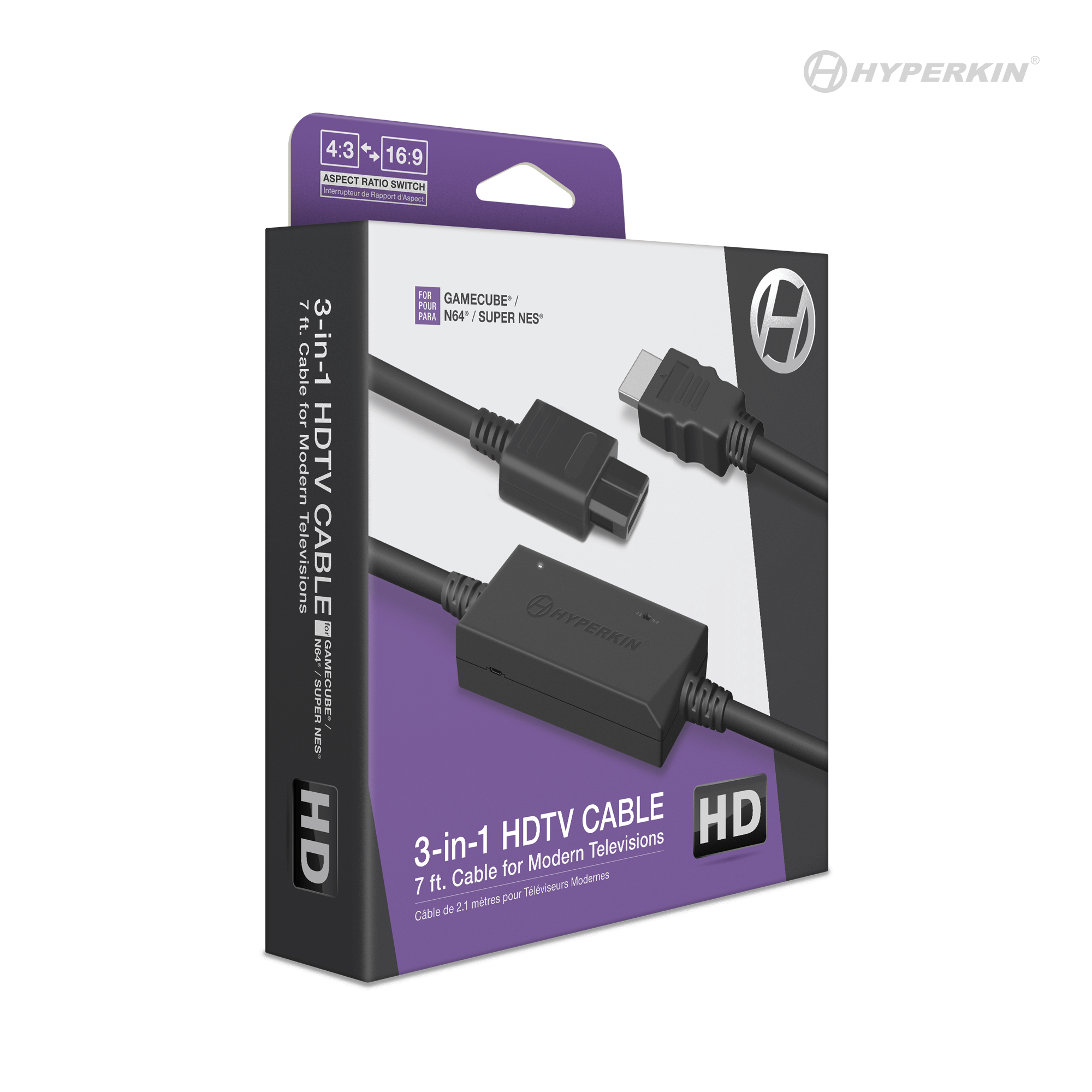 3in1 HDTV Cable for GameCube, Nintendo 64, and Super NES