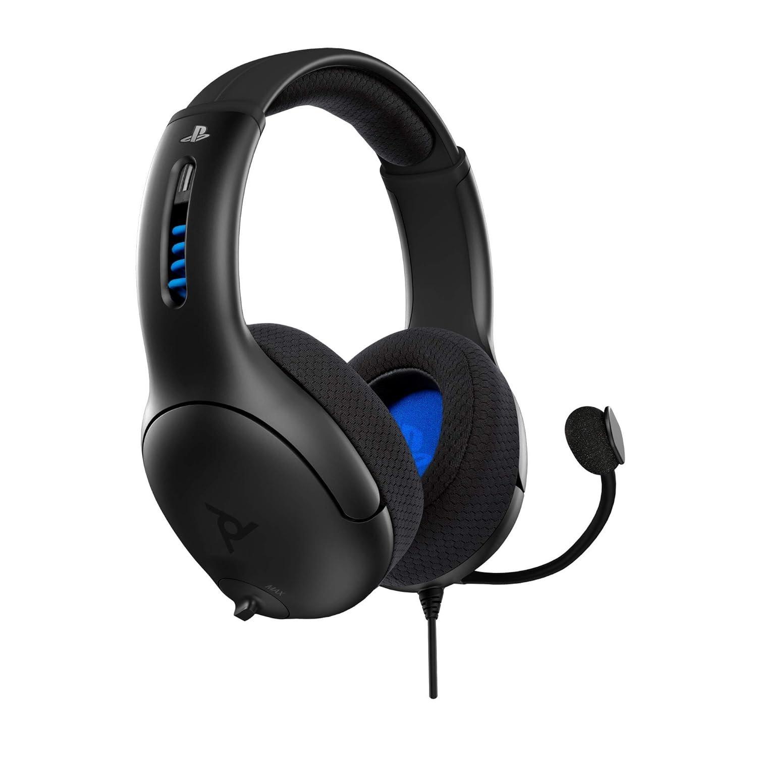 PDP Gaming LVL50 Wired Stereo Headset Black - PlayStation 4
