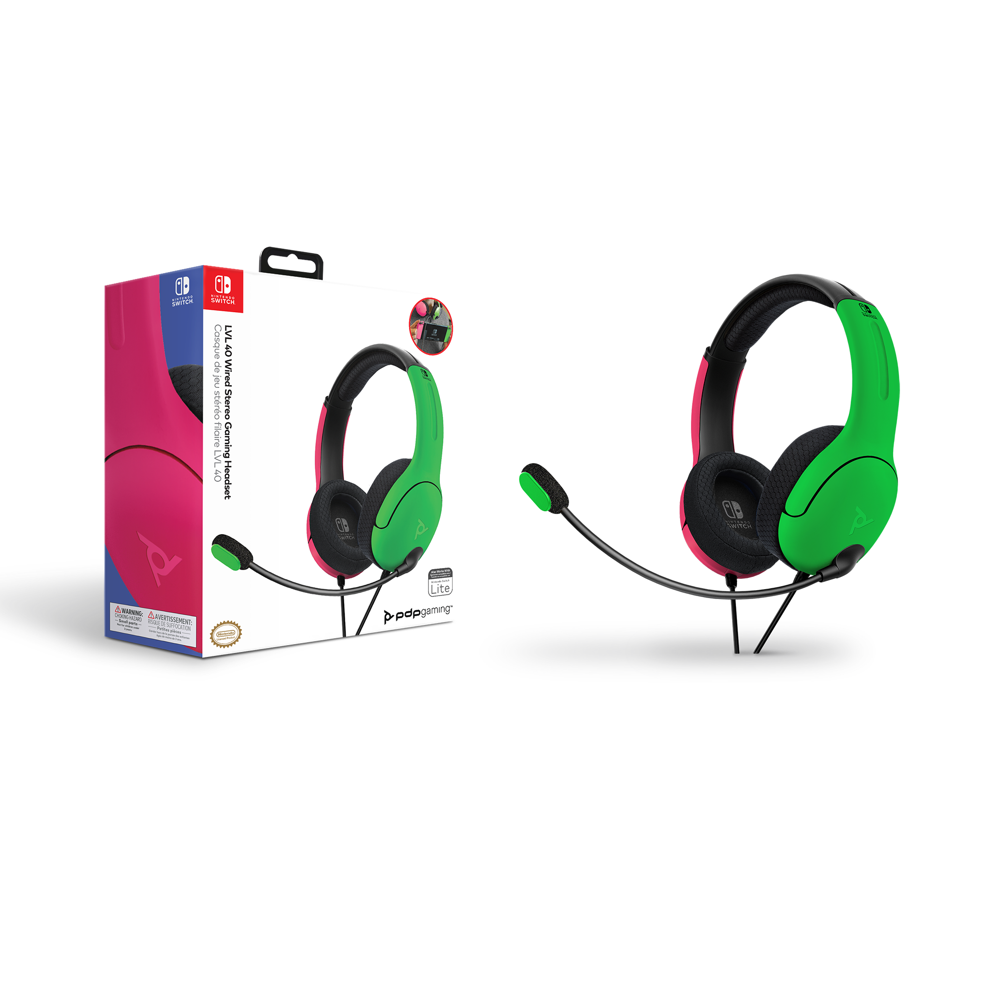 Level Up Your Game  LVL40 Wired Stereo Gaming Headset for