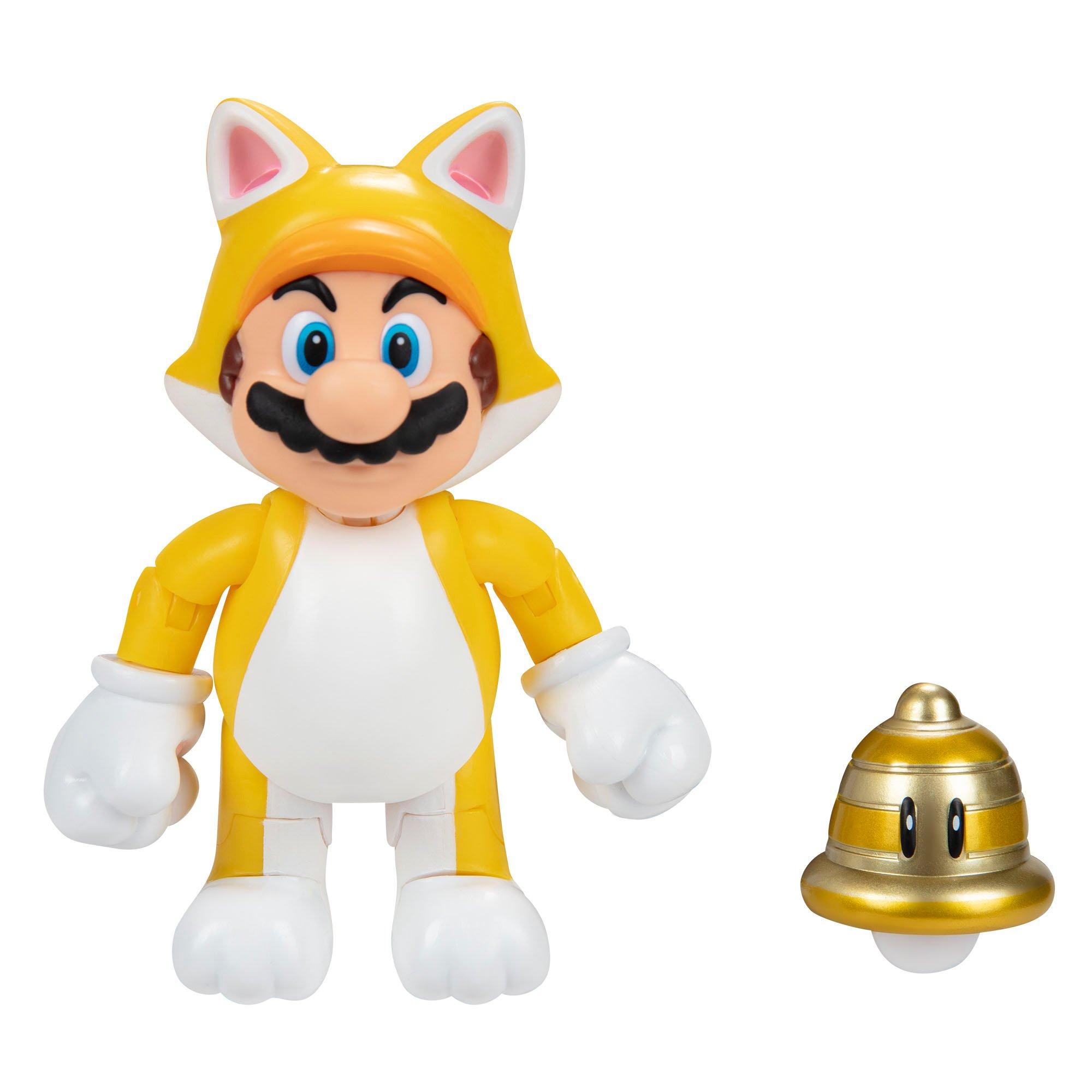 Super Mario Cat Mario with Super Bell Action Figure