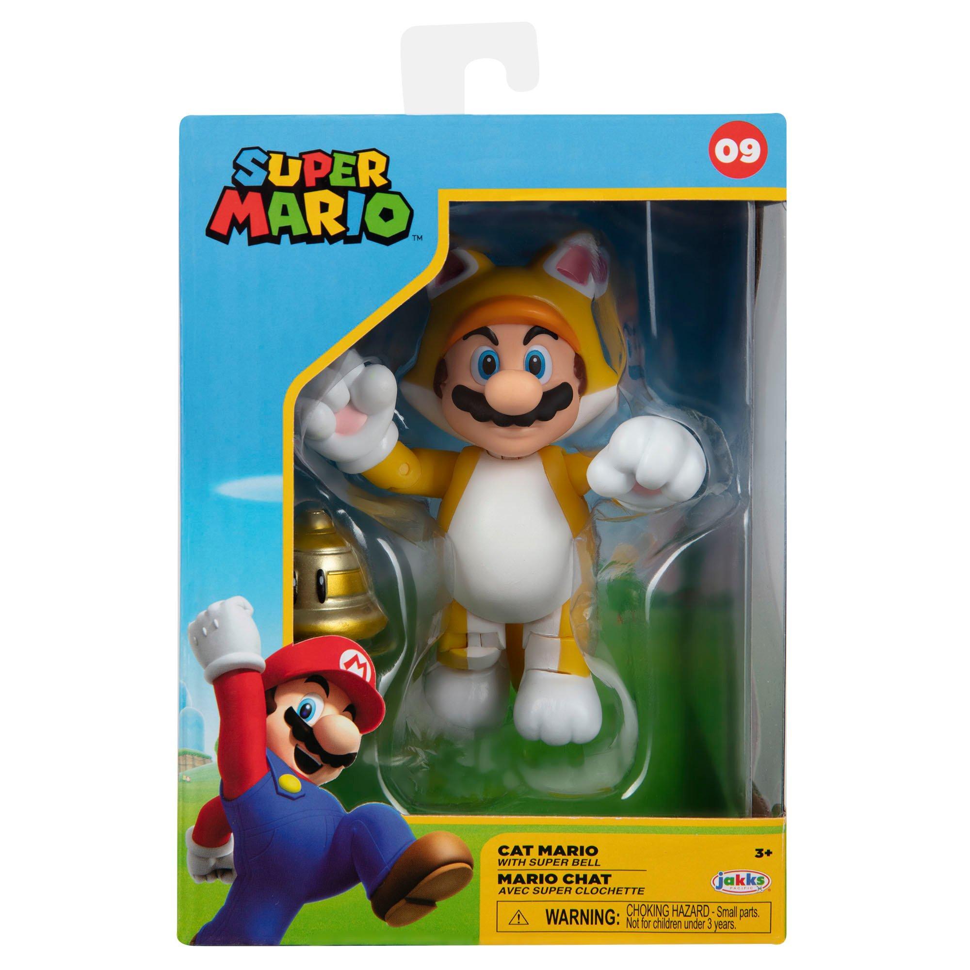 Super Mario Cat Mario with Super Bell Action Figure