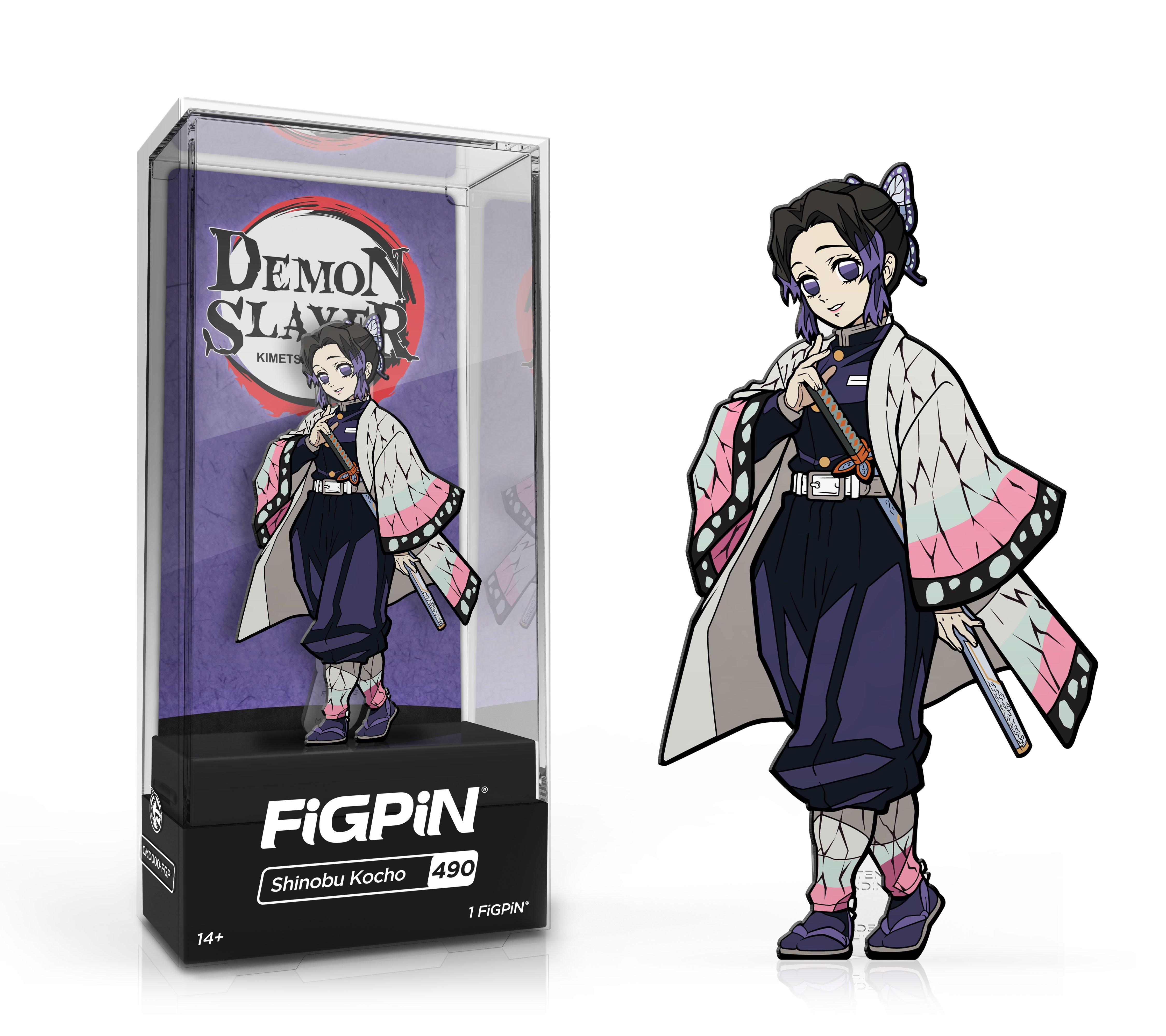 list item 1 of 1 FiGPiN Demon Slayer: Kimetsu no Yaiba Shinobu Kocho Collectible Enamel Pin