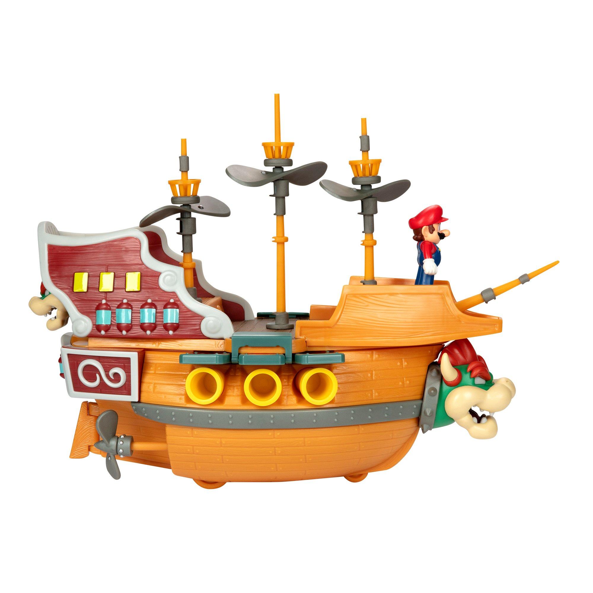 Super Mario Bowser S Deluxe Airship Playset Gamestop