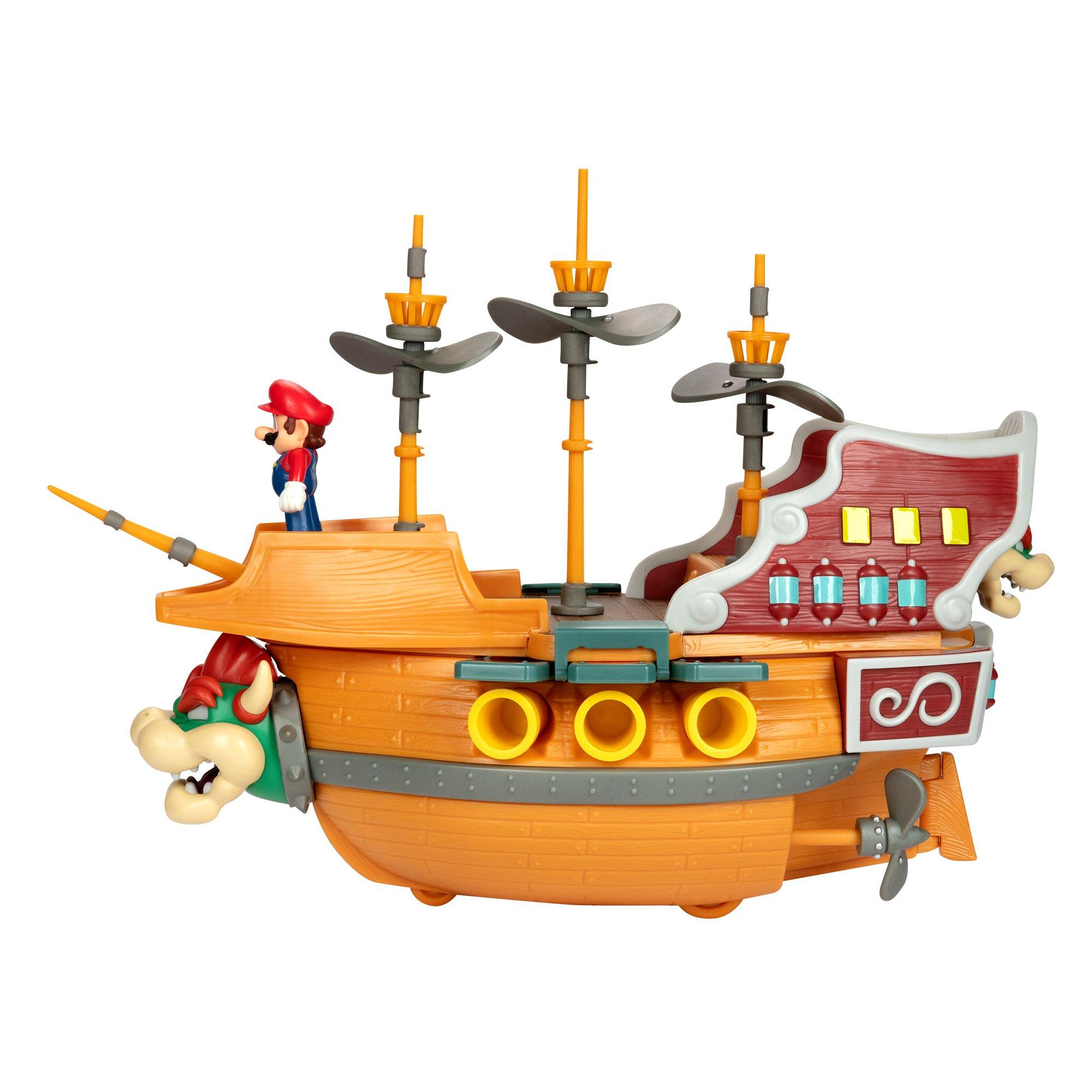 Super Mario Bowser S Deluxe Airship Playset Gamestop