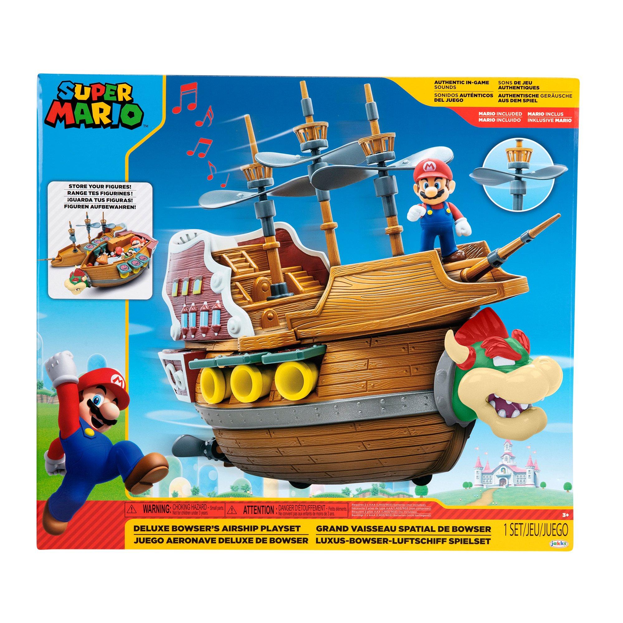 Super Mario Bowser S Deluxe Airship Playset Gamestop