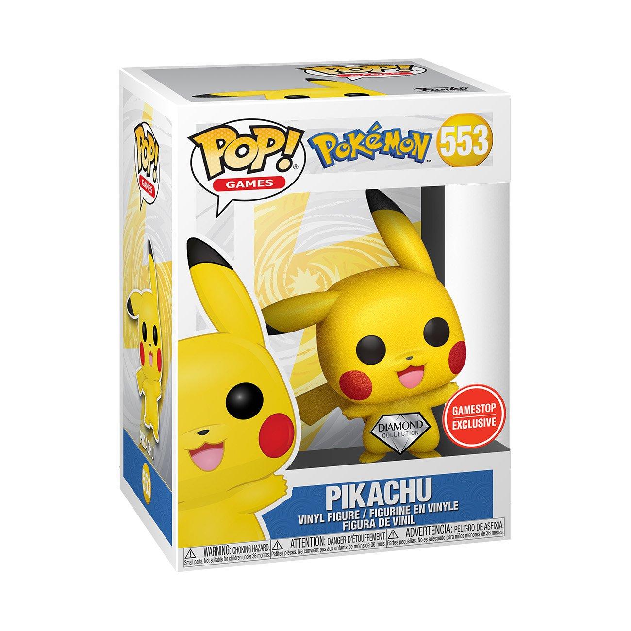 Funko POP! Games: Pokemon Pikachu Waving Diamond 3.75-in Vinyl Figure  GameStop Exclusive