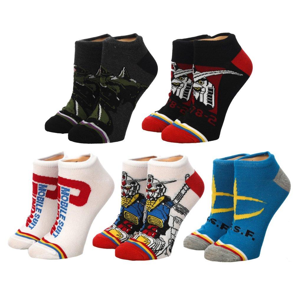 list item 1 of 6 Mobile Suit Gundam Ankle Socks (5 Pack)