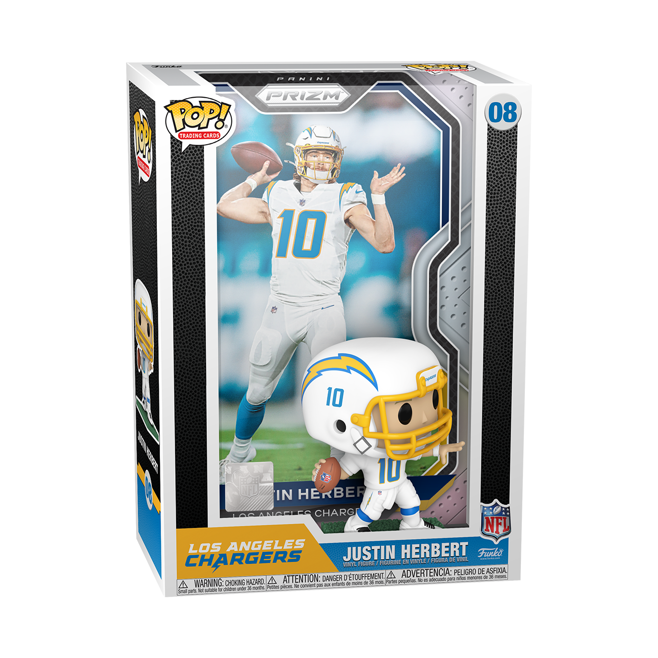 Funko POP! Trading Cards: NFL Los Angeles Chargers Justin Herbert 4.5-in Vinyl Figure