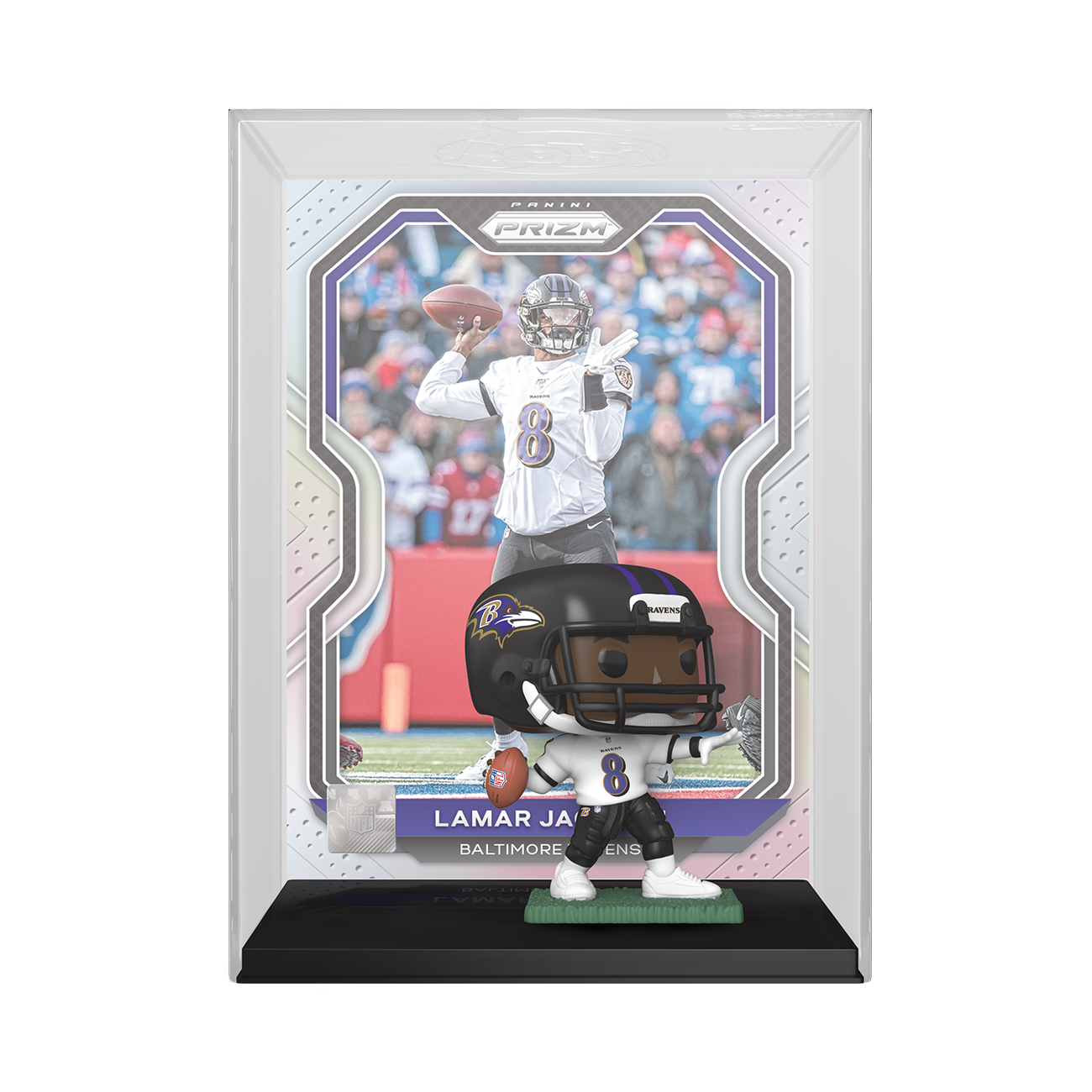 list item 1 of 2 Funko POP! Trading Cards: NFL Baltimore Ravens Lamar Jackson 4.5-in Vinyl Figure