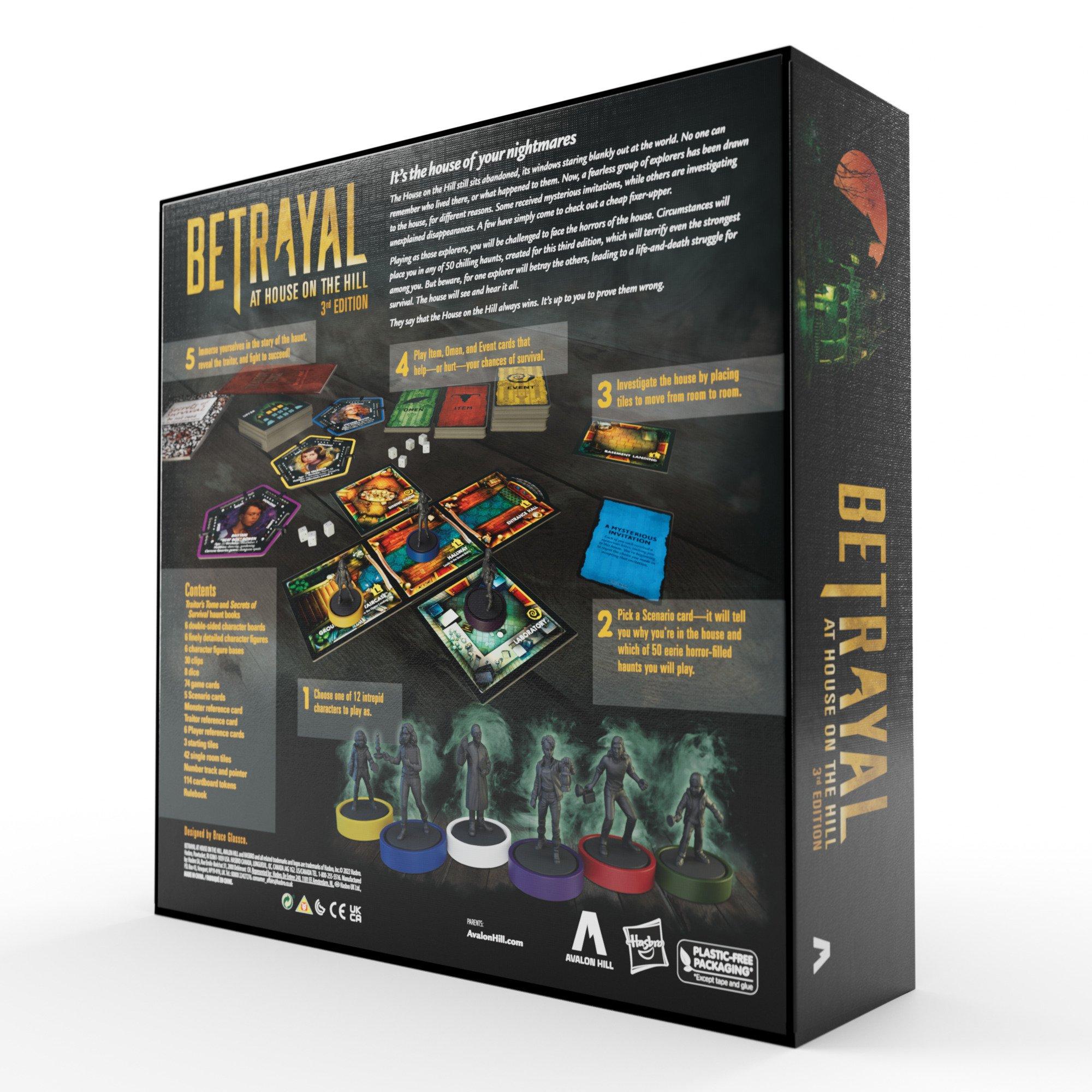 Avalon Hill Betrayal at House on the Hill 3rd Generation Board Game