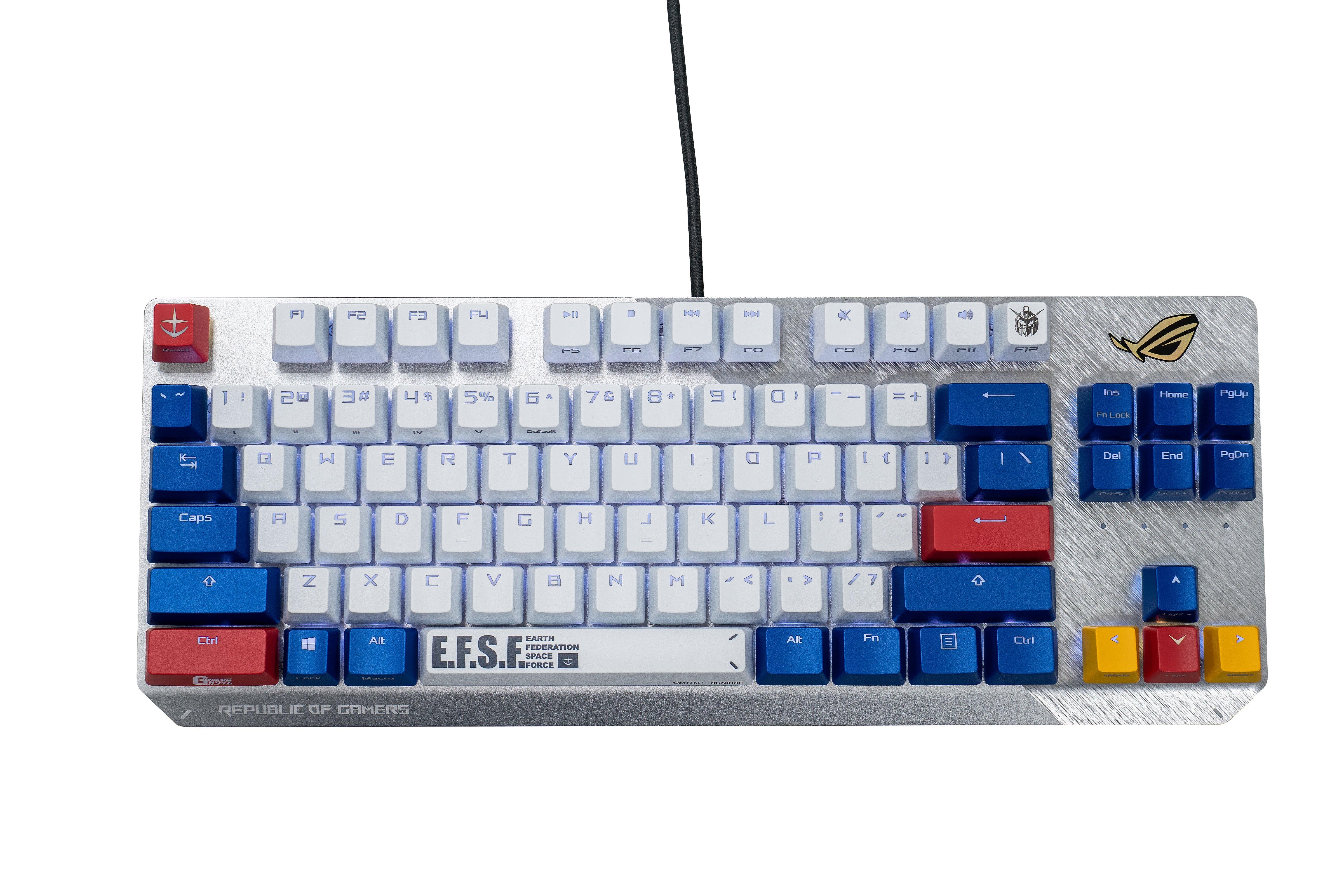 Asus Rog Strix Scope Tkl Gundam Edition Wired Mechanical Gaming Keyboard Gamestop