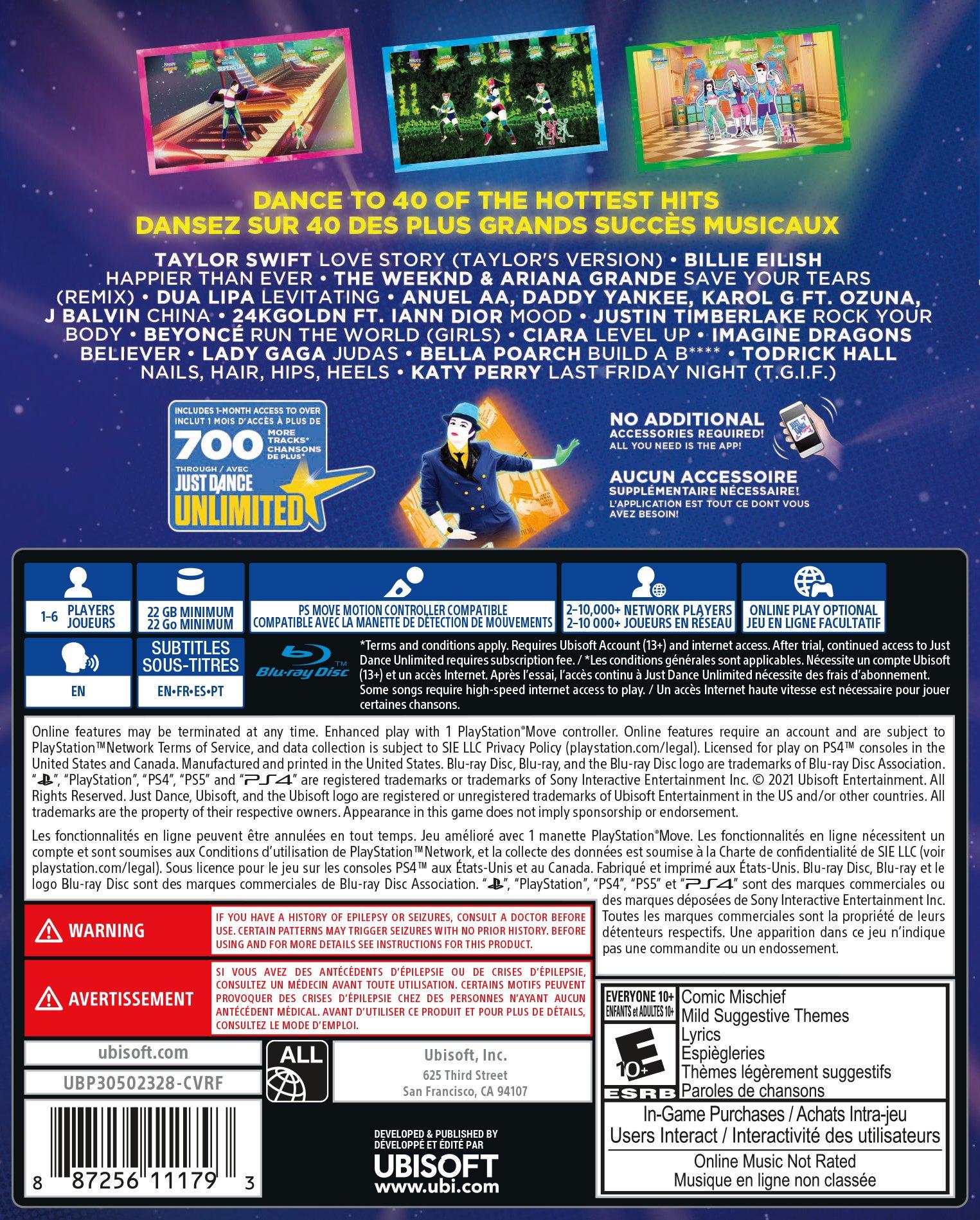 list item 2 of 7 Just Dance 2022 - PlayStation 4