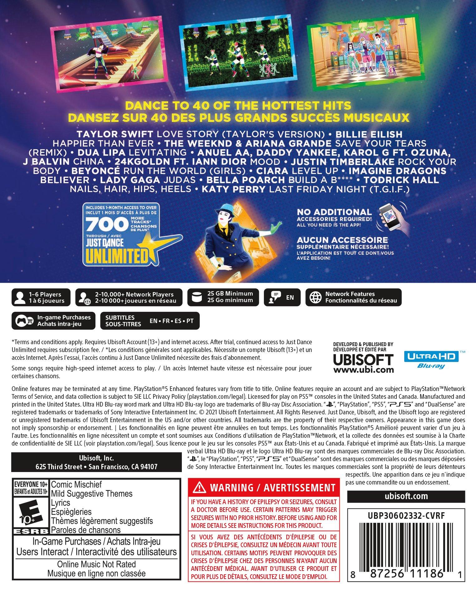 list item 2 of 7 Just Dance 2022 - PlayStation 5