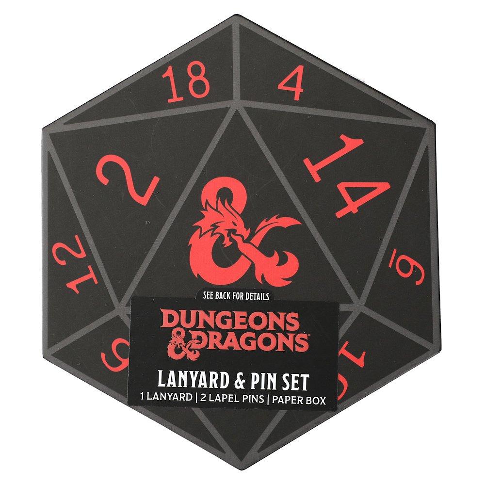 Dungeons and Dragons Pins and Lanyard Gift Set