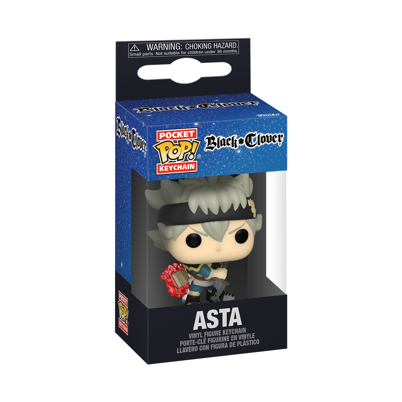Funko POP! Keychain: Black Clover Asta Vinyl 4-in Figure Keychain