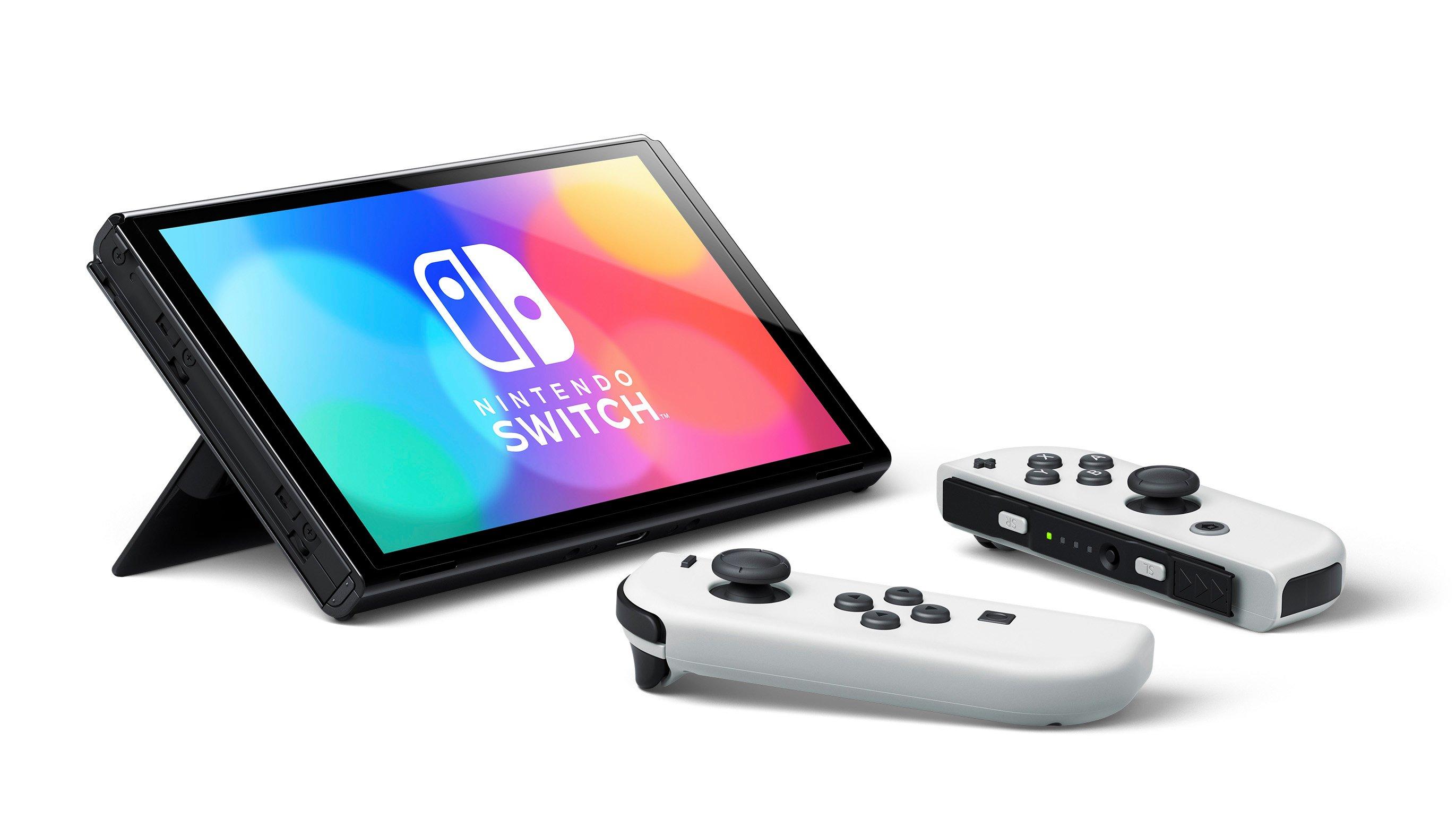 New Nintendo Switch – OLED Model w/Joy Con White HEGSKAAAA