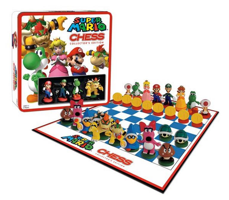 USAopoly Collectors Edition Super Mario Bros. Chess Board Game