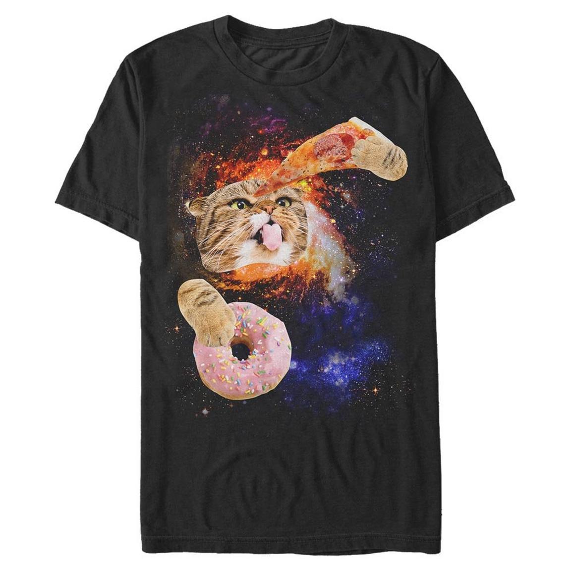 Galactic Snacks Cat Unisex T-Shirt, Size: Medium, Fifth Sun