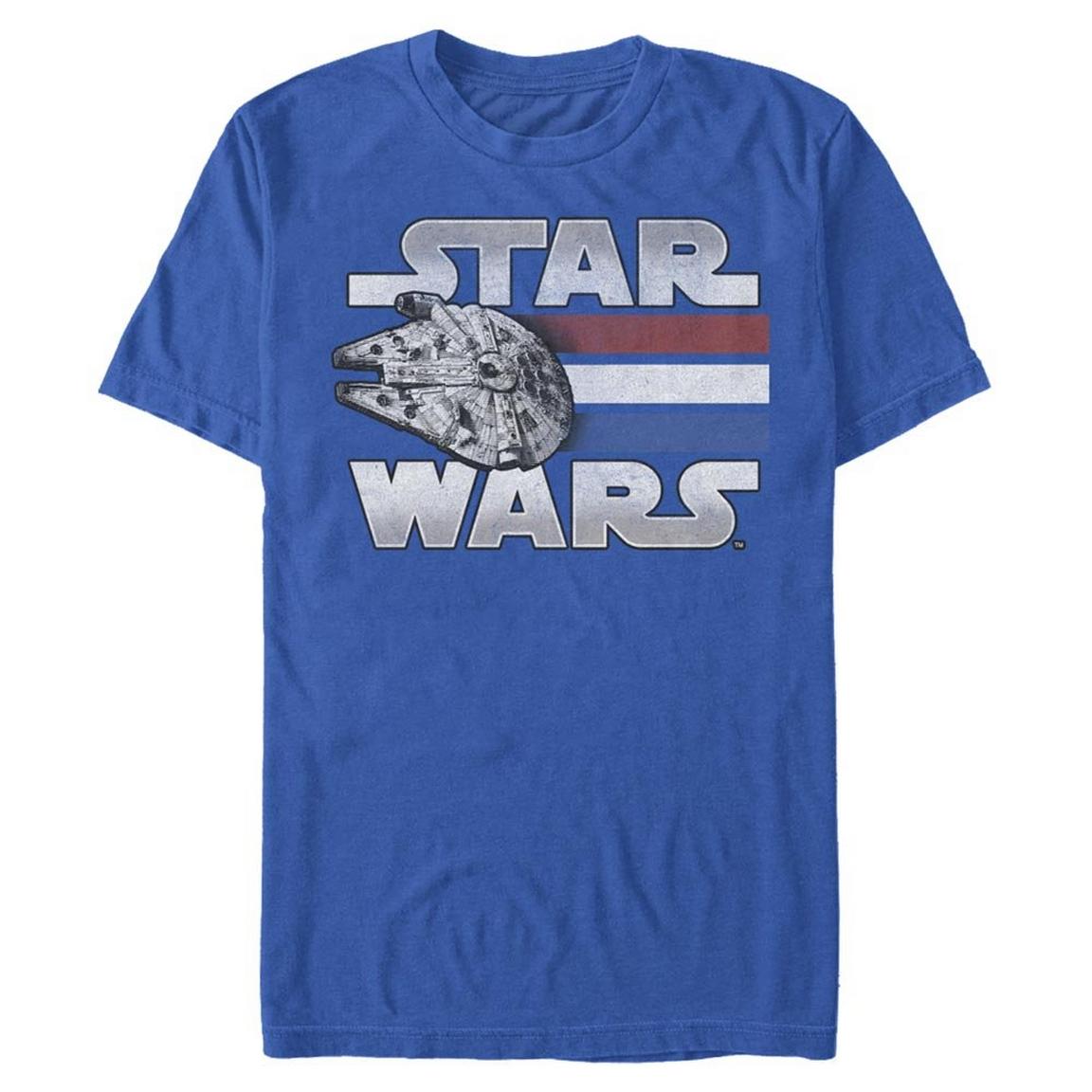 Star Wars Millennium Falcon Blast Off Unisex T-Shirt, Size: Large, Fifth Sun