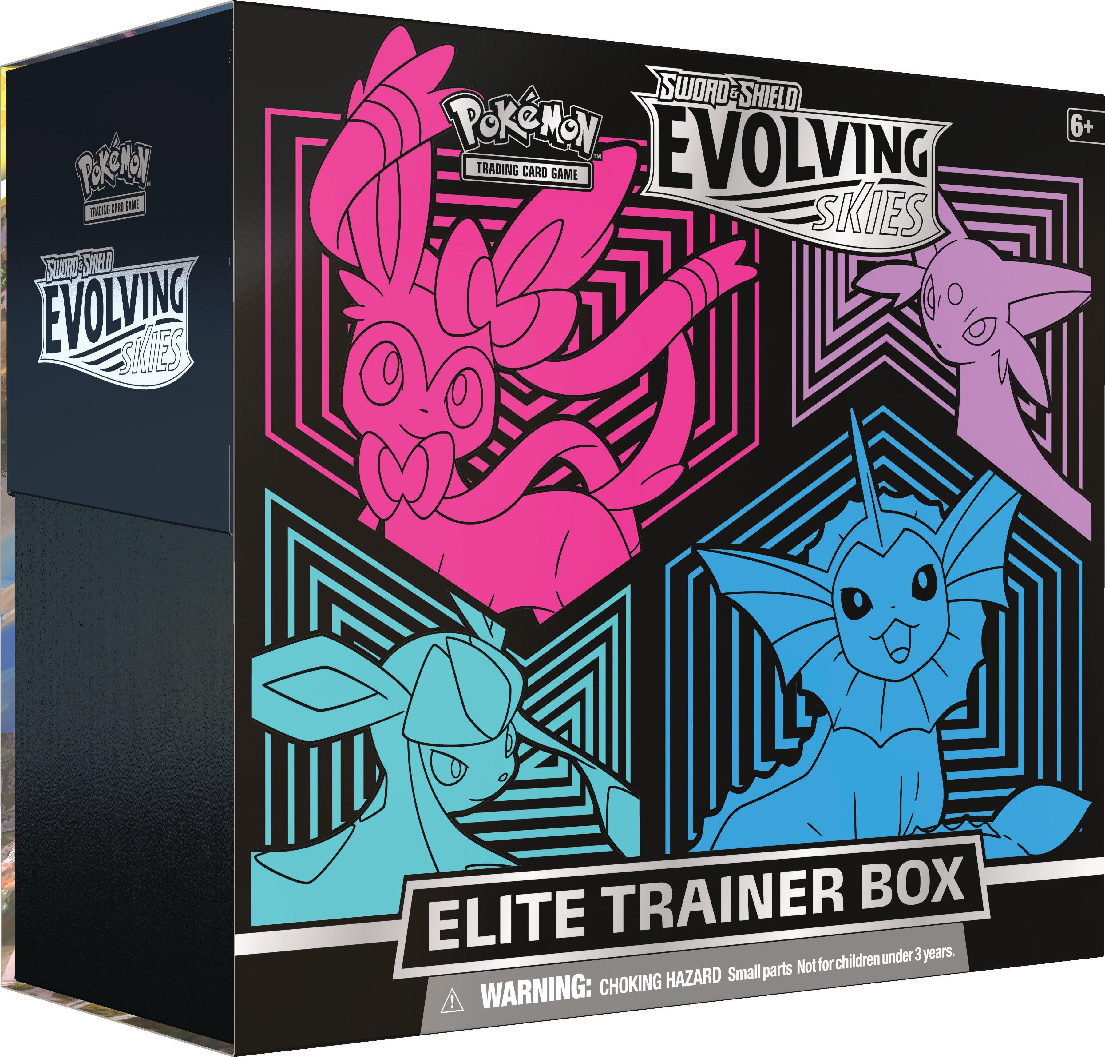 Pokemon Trading Card Game Sword And Shield Evolving Skies Elite Trainer Box Gamestop