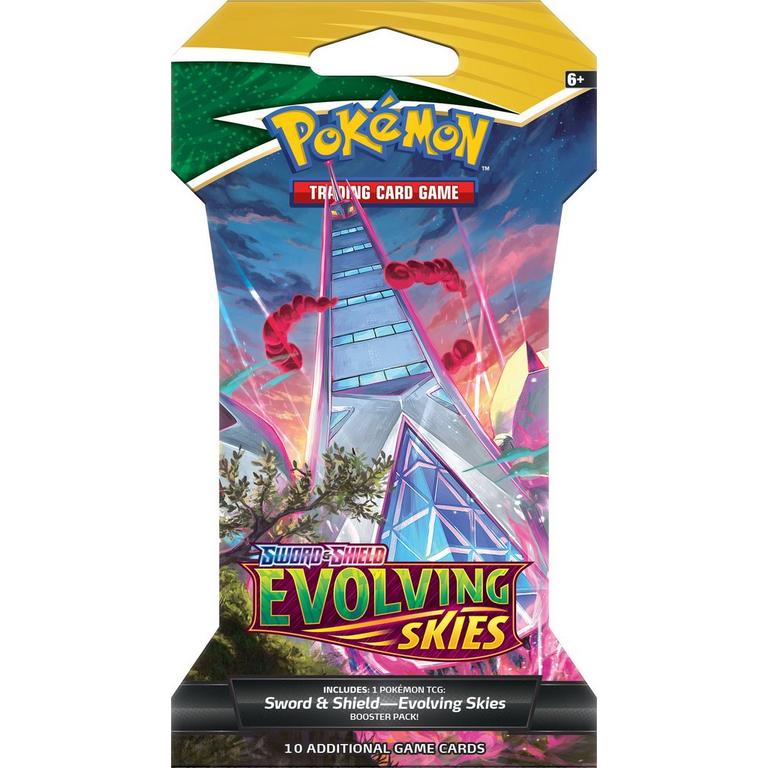 Pokémon TCG Sword and Shield Evolving Skies Booster Pack Sleeved FACTORY SEALED 