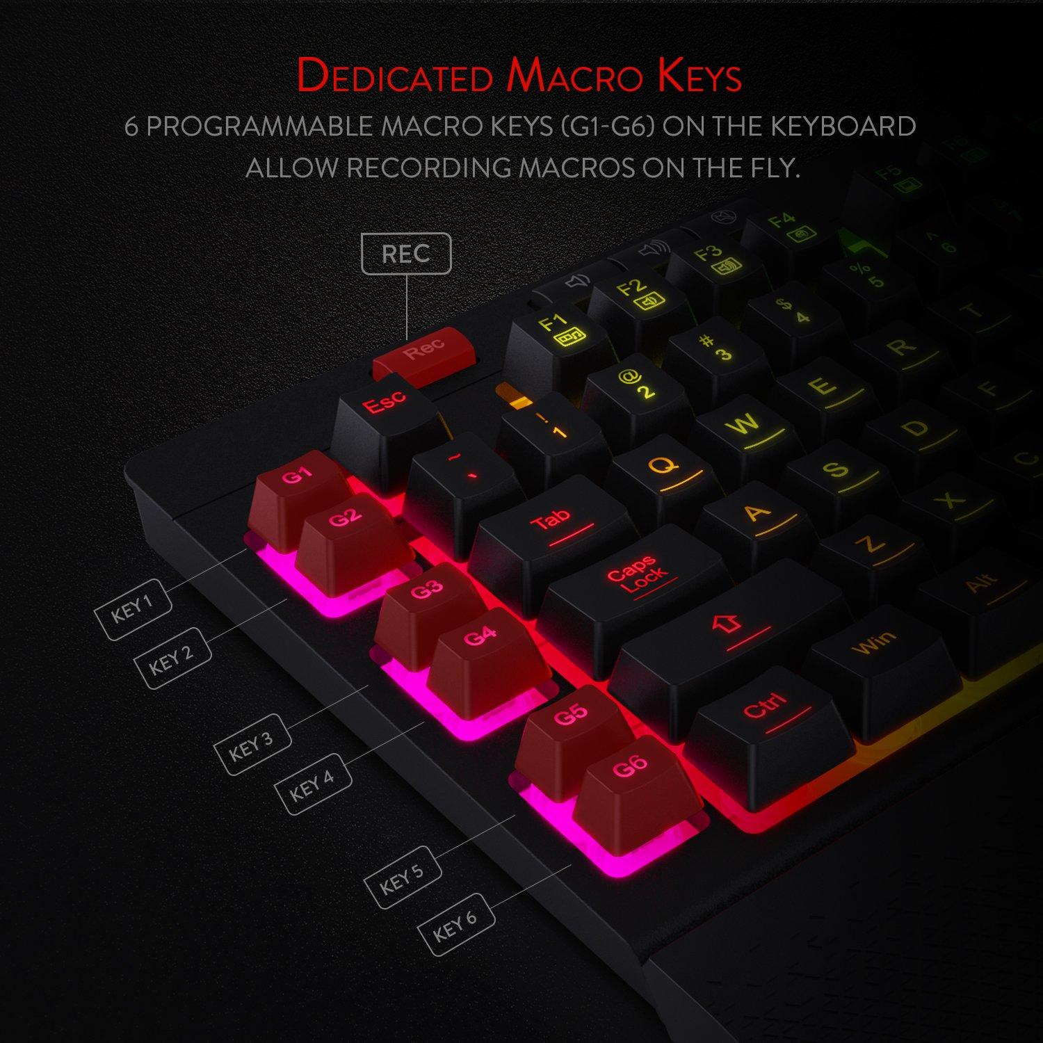 Redragon K512 Shiva RGB Backlight Membrane Gaming Keyboard