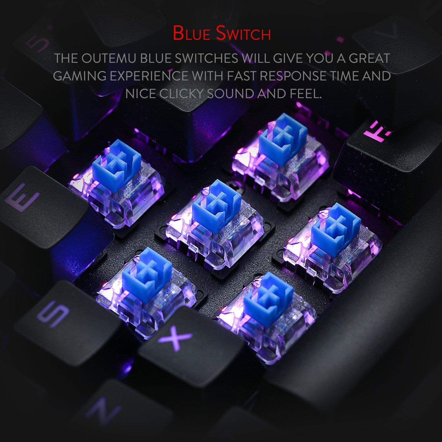 Redragon K580 VATA RGB LED Blue Switch Mechanical Gaming Keyboard with Programmable Macro Keys