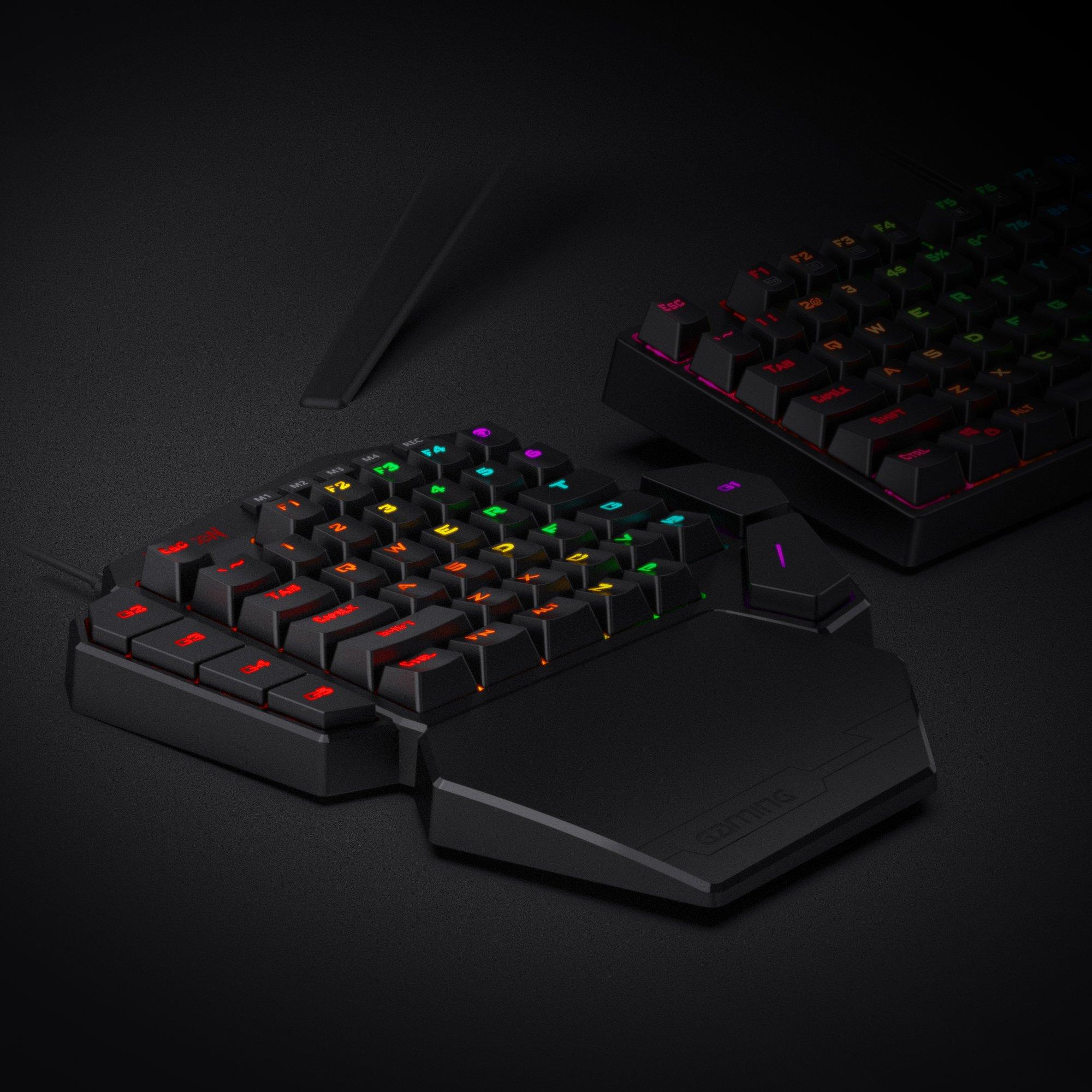 Redragon K585 DITI One-Handed RGB Blue Switch Mechanical Gaming Keyboard