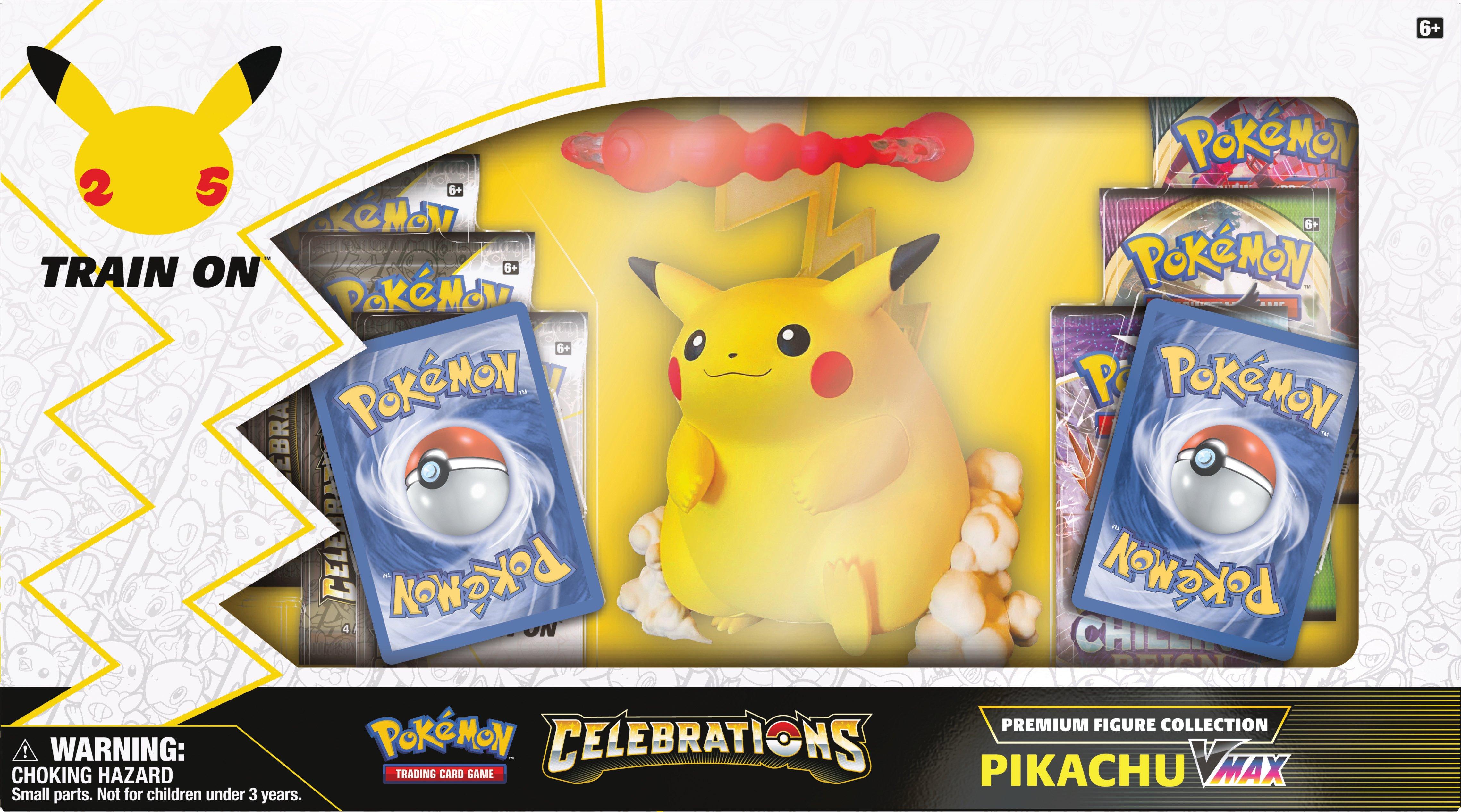 Pokemon Trading Card Game Celebrations Premium Figure Collection Pikachu Vmax Gamestop