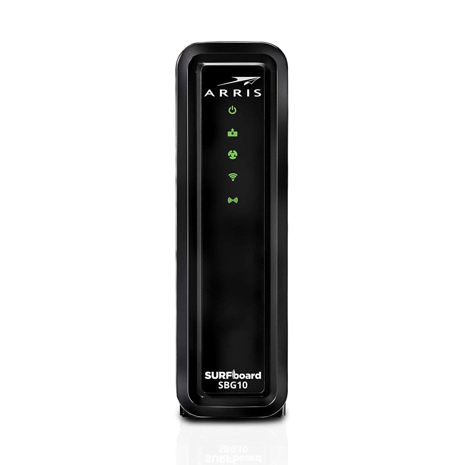 ARRIS SURFboard SBG10 DOCSIS 3.0 Cable Modem AC1600 WiFi Router