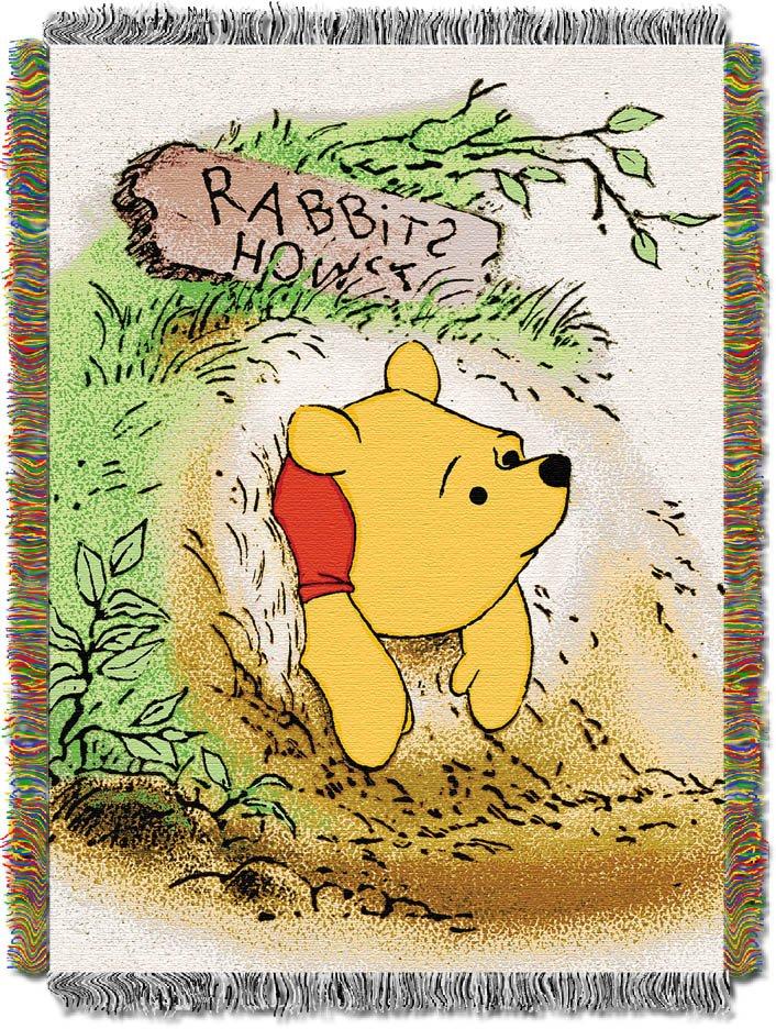Komst Verkleuren kralen Winnie the Pooh - Pooh Bear Stuck in a Tree Woven Tapestry Throw Blanket |  GameStop