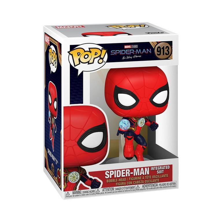 Funko POP! Movies: Spider-Man: No Way Home Spider-Man Integrated Suit 4-in Vinyl Figure