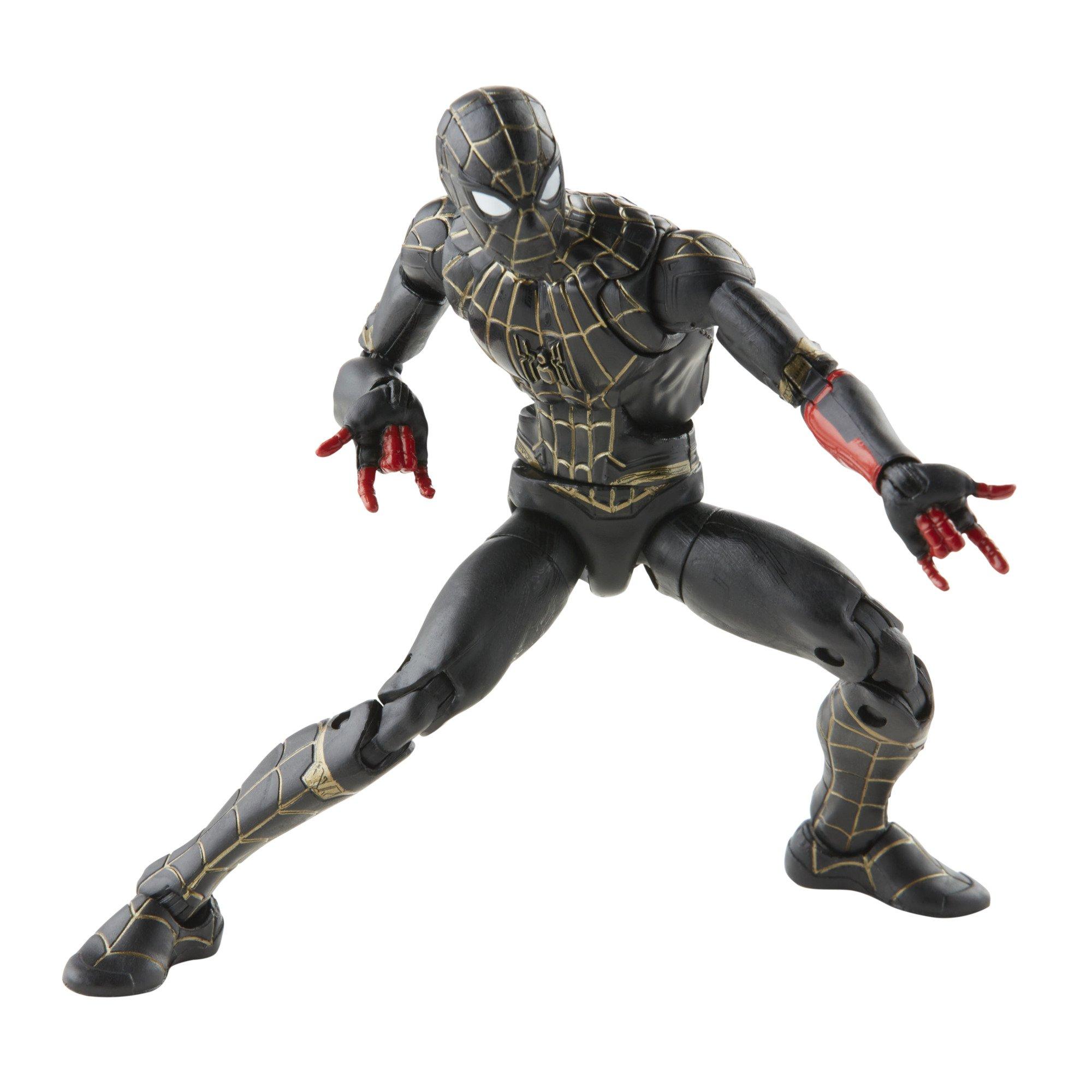 Hasbro Marvel Legends Series Spider-Man Black and Gold Suit 6-in Action ...