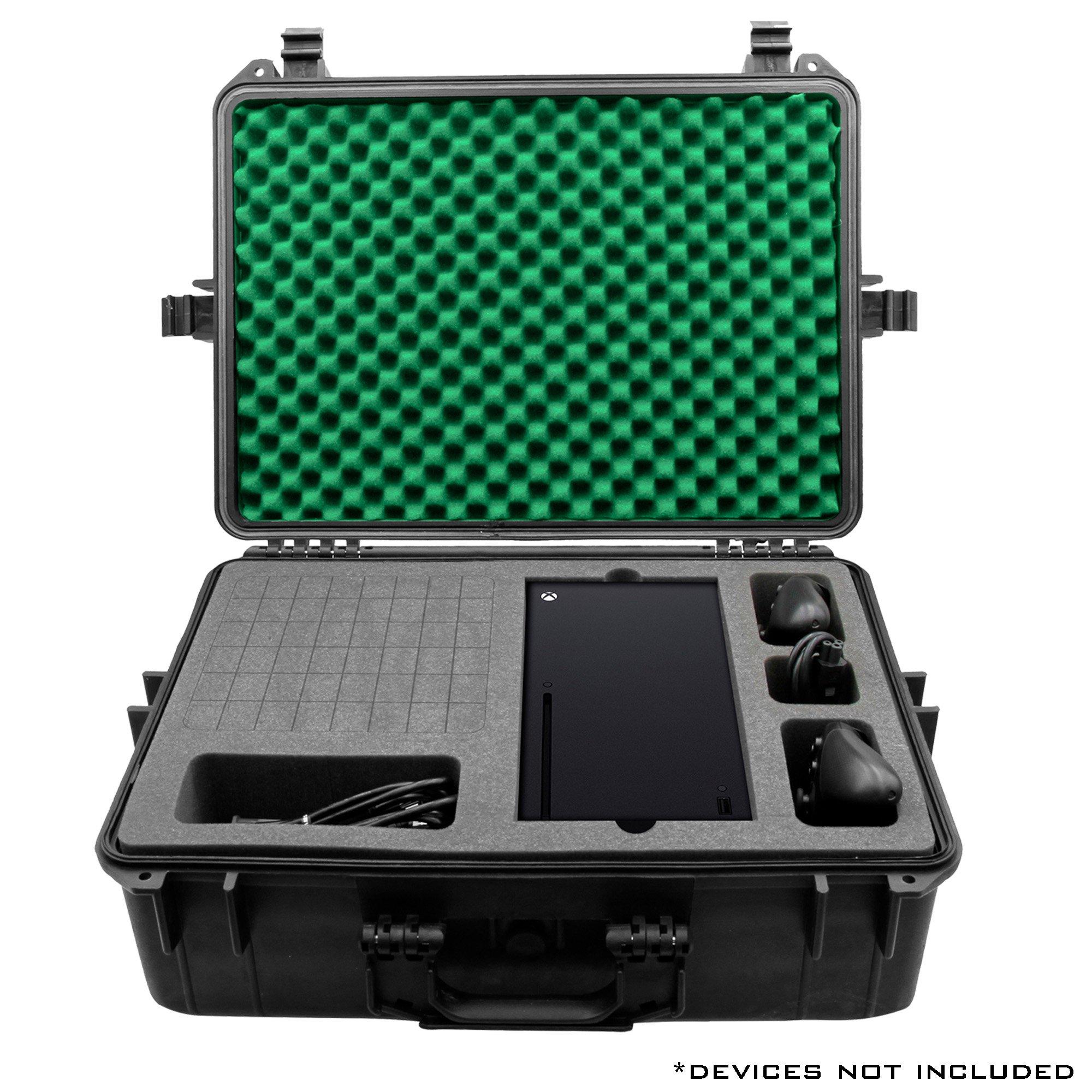 CASEMATIX Elite Waterproof Hard Case with Custom Foam for Xbox Series X
