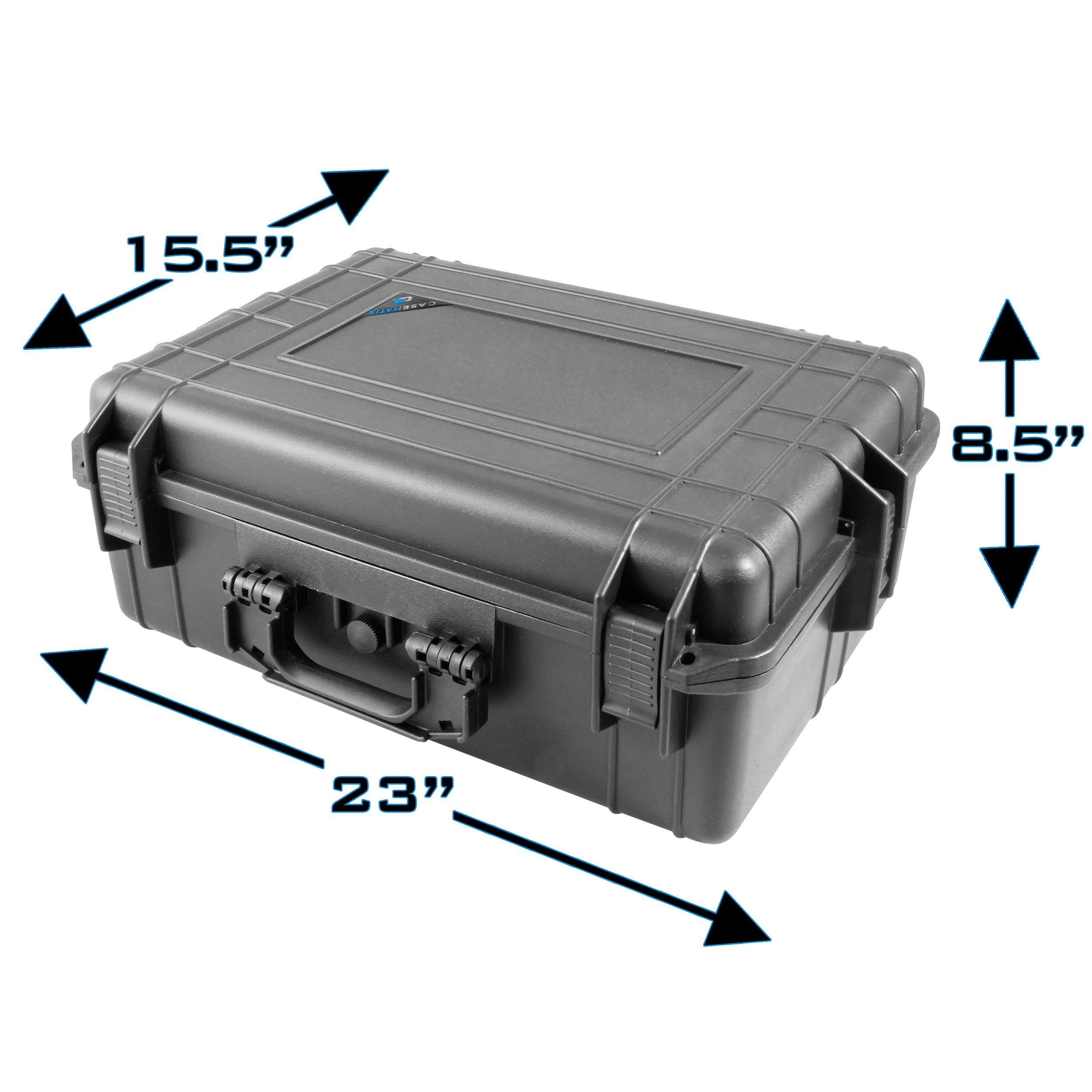 CASEMATIX Hard Shell Travel Case Compatible with Xbox Series S Console,  Controllers, Games and Other Xbox Series S Accessories - Custom Foam  Interior