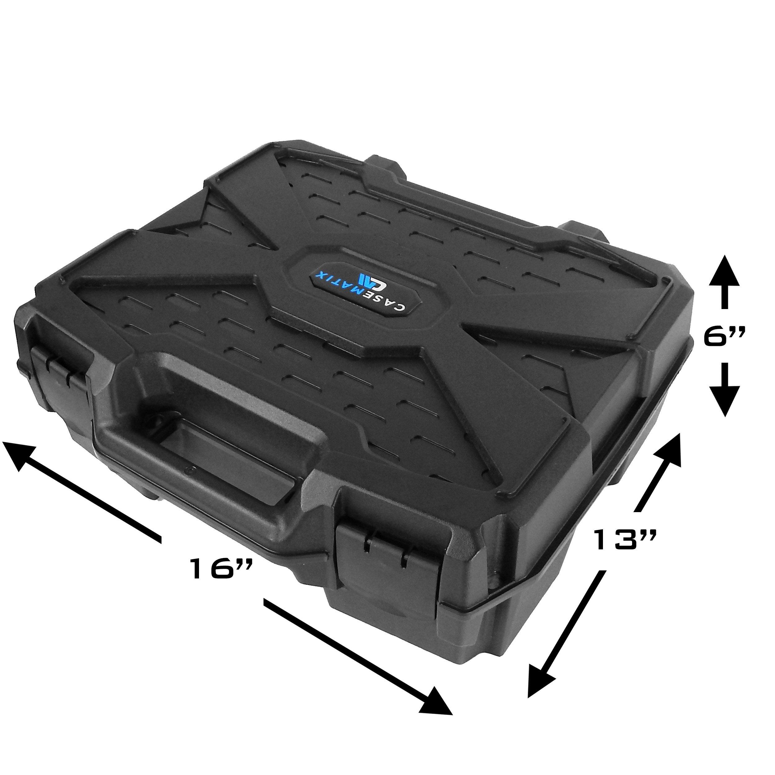 CASEMATIX Hard Shell Travel Case for Controllers, Games and Accessories