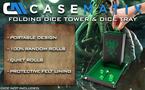 CASEMATIX Portable Dice Tower and Tray Set with Non-Scratch Felt Interior Folding 8 Auto Roller