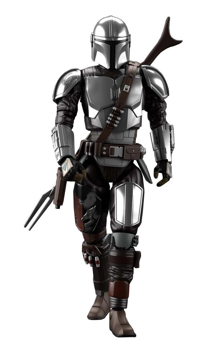 Bandai Spirits Star Wars: The Mandalorian Beskar Armor Silver Coating Model Kit 7.40-in